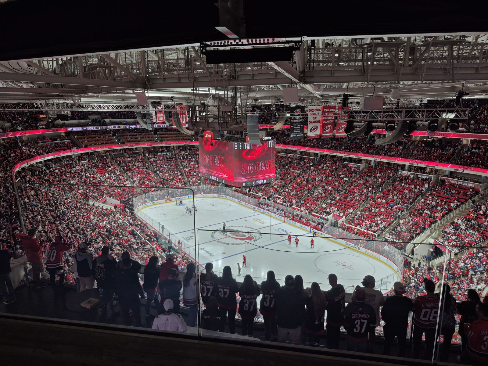 section 318, row j seat view  for hockey - lenovo center