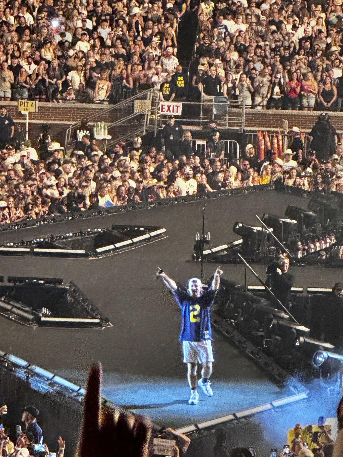section 22, row 41 seat view  for concert - michigan stadium