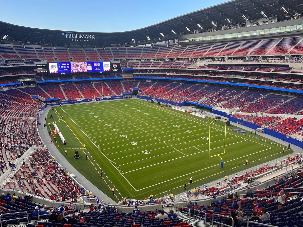 section 427, row 1 seat view  for football - highmark stadium