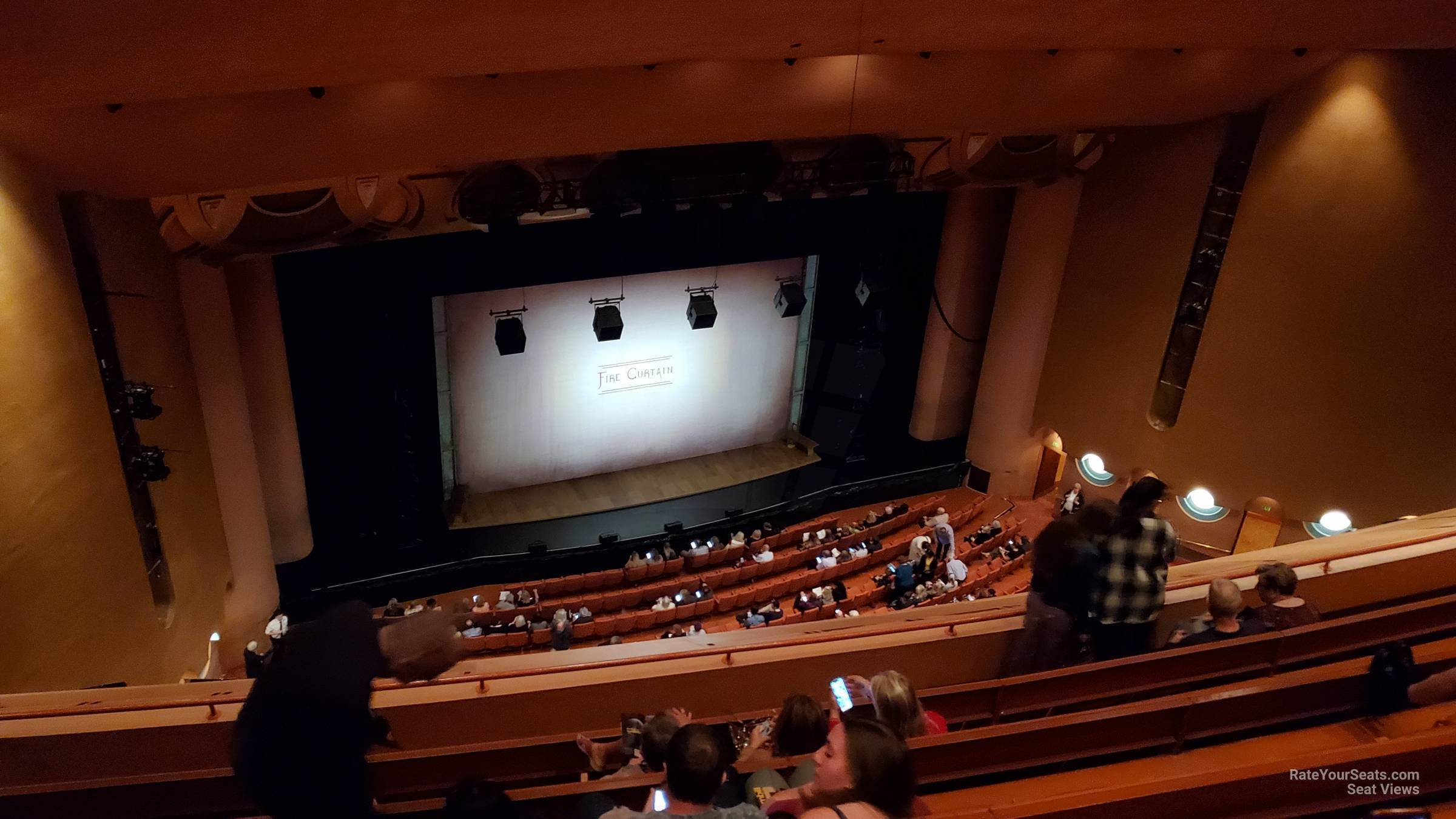 balcony d1, row 6 seat view  - asu gammage