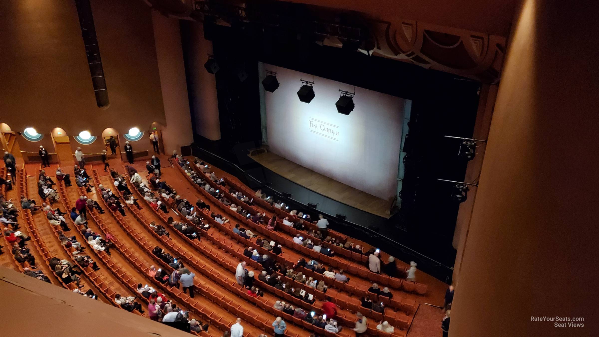 balcony d2, row 1 seat view - asu gammage