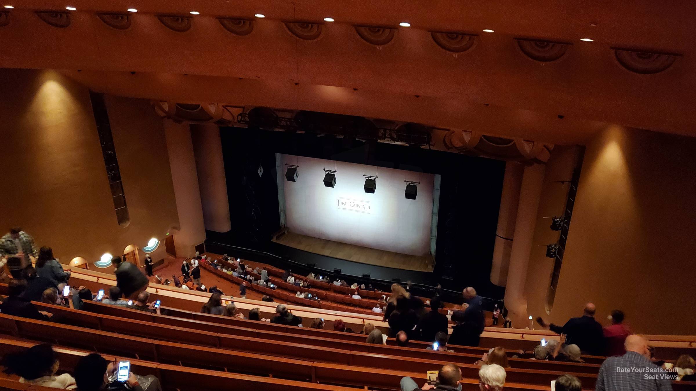 balcony d2, row 9 seat view  - asu gammage