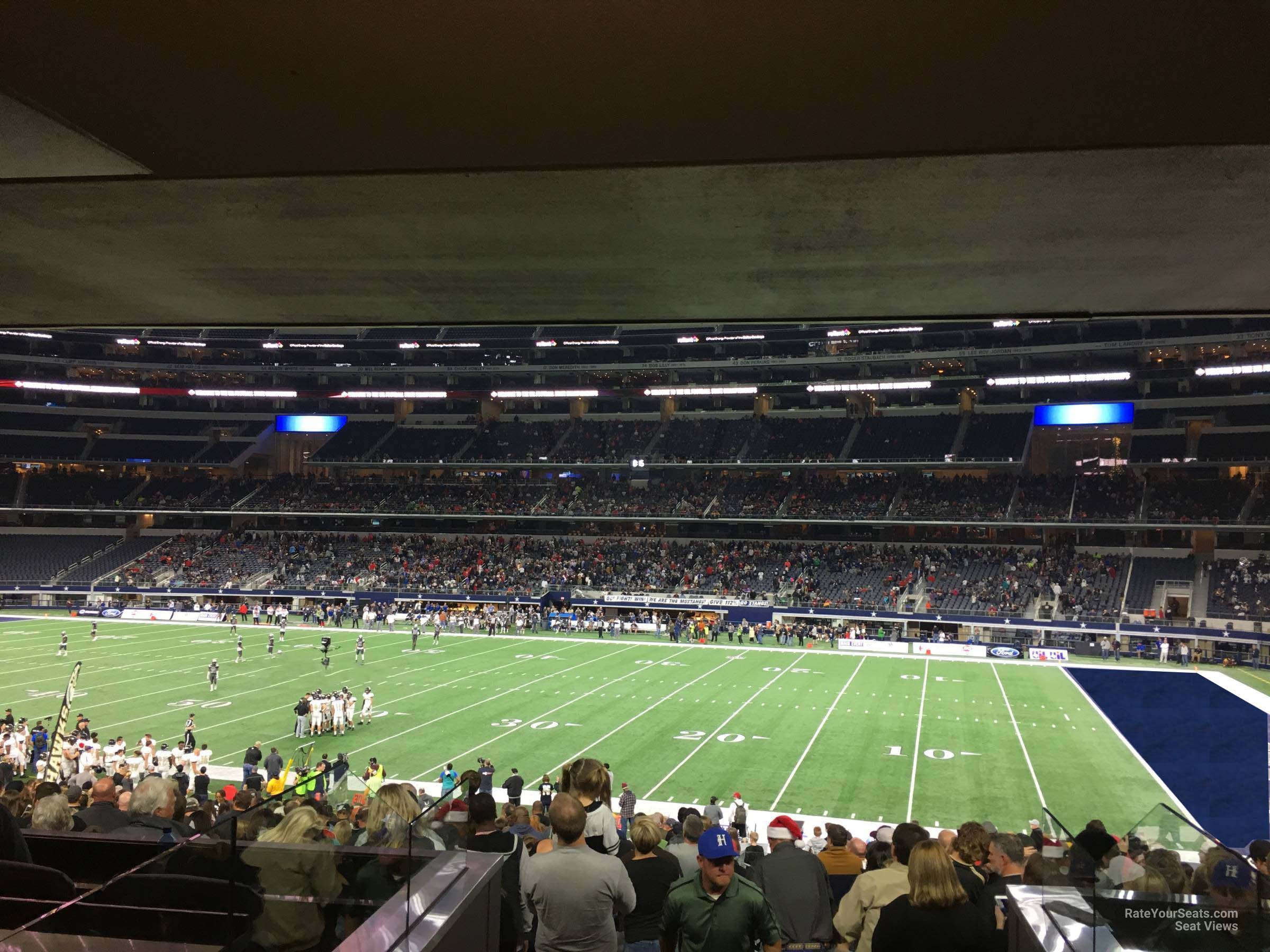 section c133, row 14 seat view  for football - at&t stadium (cowboys stadium)