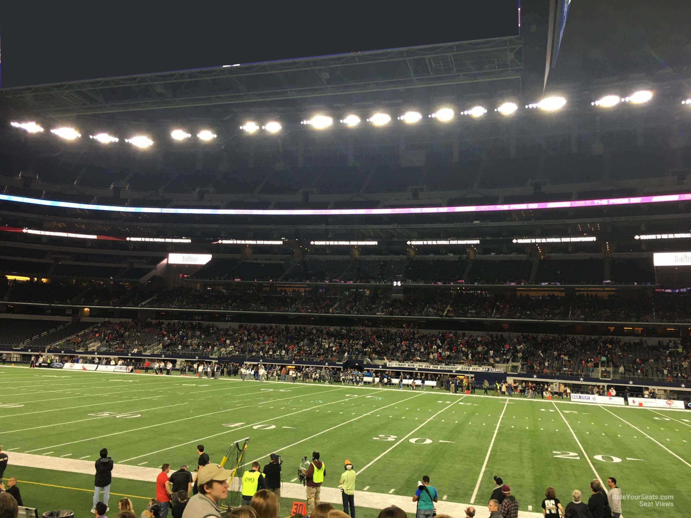 section c134, row 4 seat view  for football - at&t stadium (cowboys stadium)