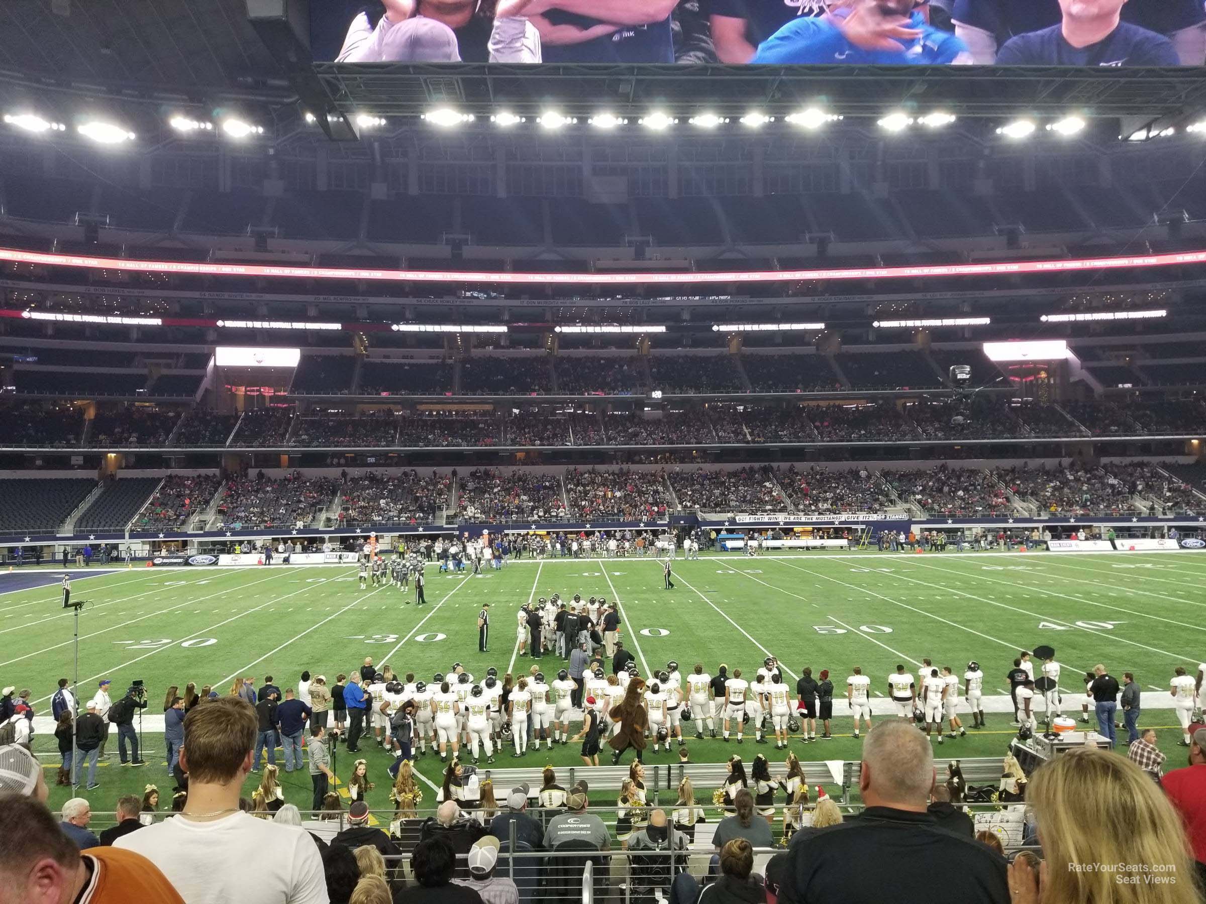 section c136, row 12 seat view  for football - at&t stadium (cowboys stadium)