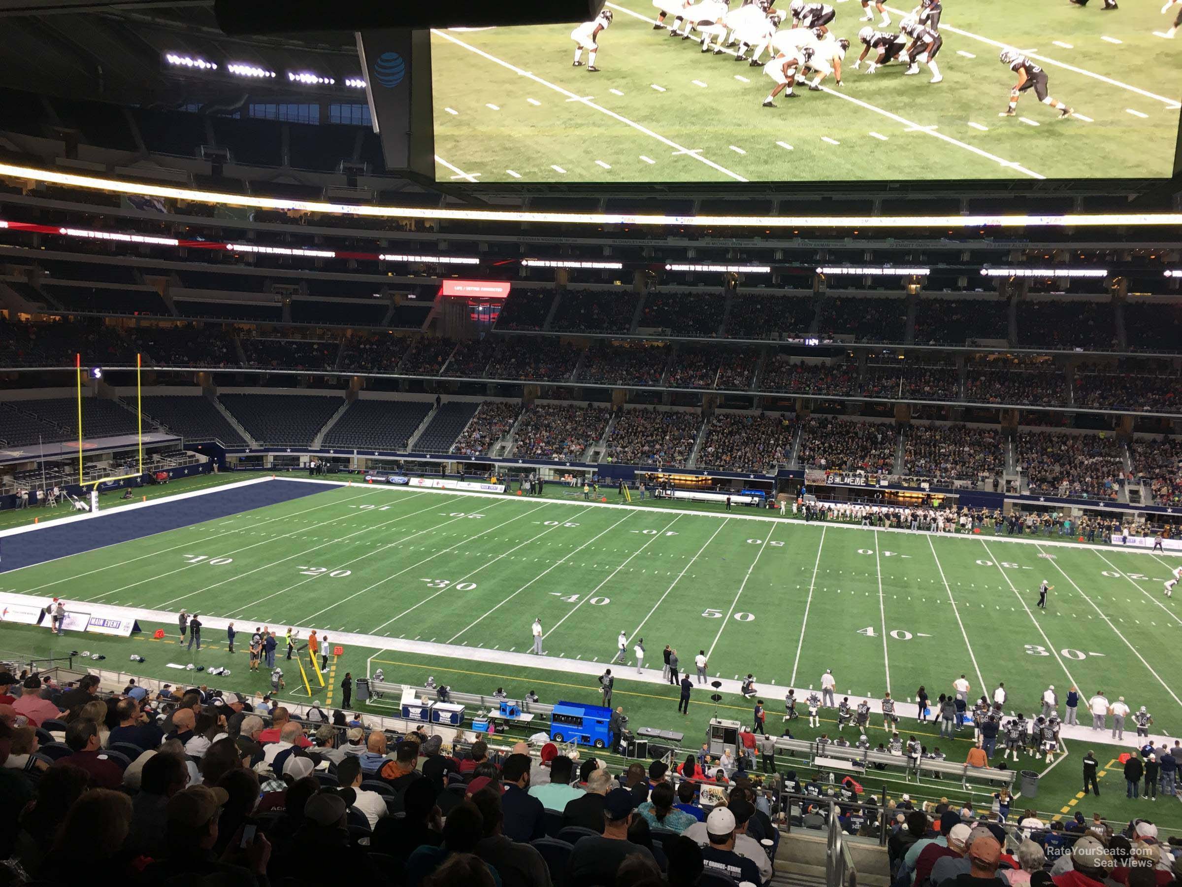 section c209, row 14 seat view  for football - at&t stadium (cowboys stadium)