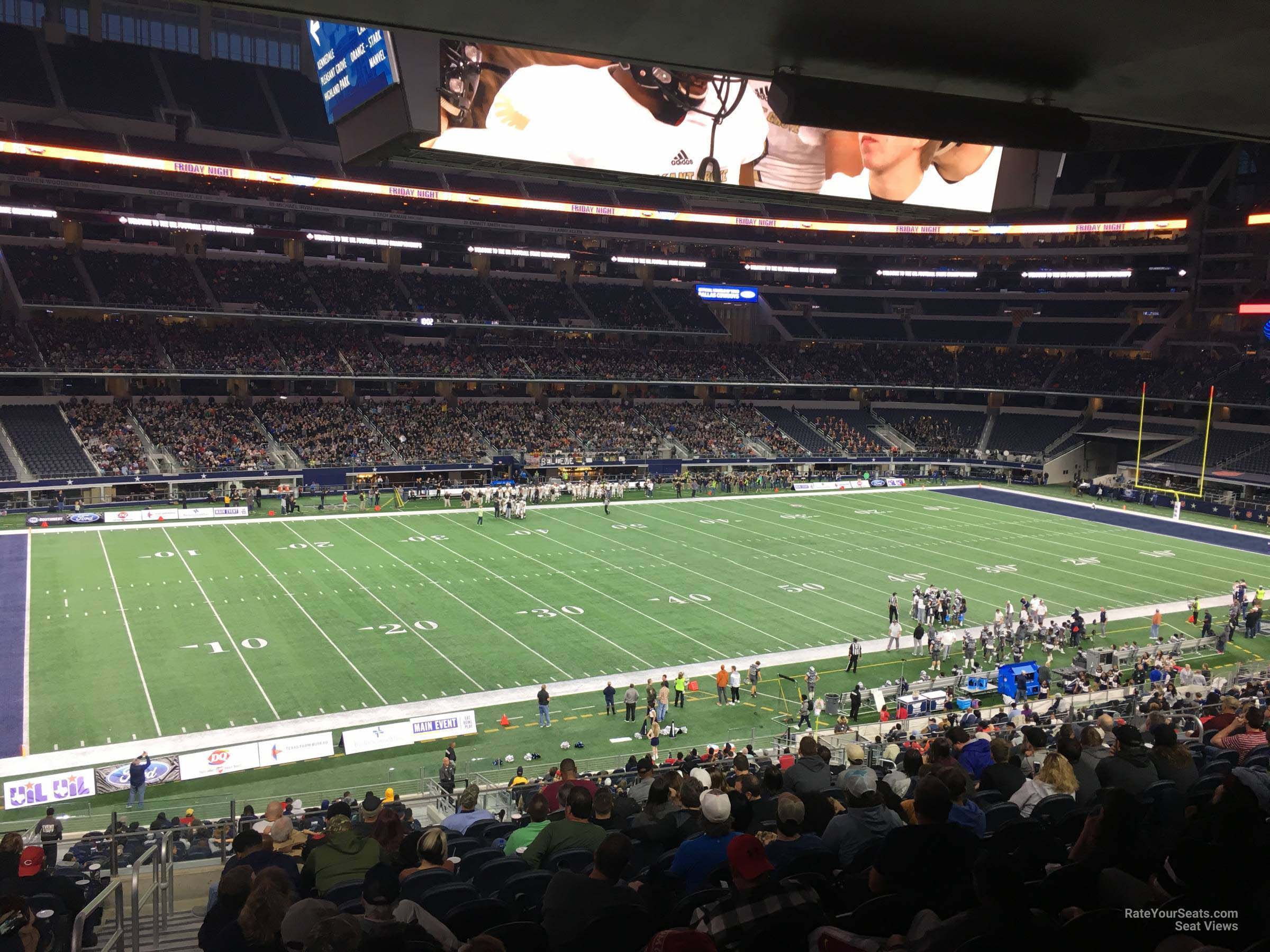 section c213, row 14 seat view  for football - at&t stadium (cowboys stadium)