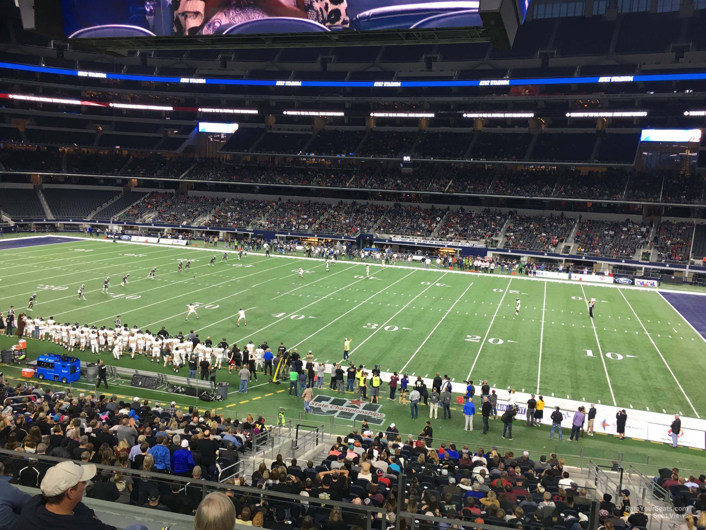 section c232, row 4 seat view  for football - at&t stadium (cowboys stadium)