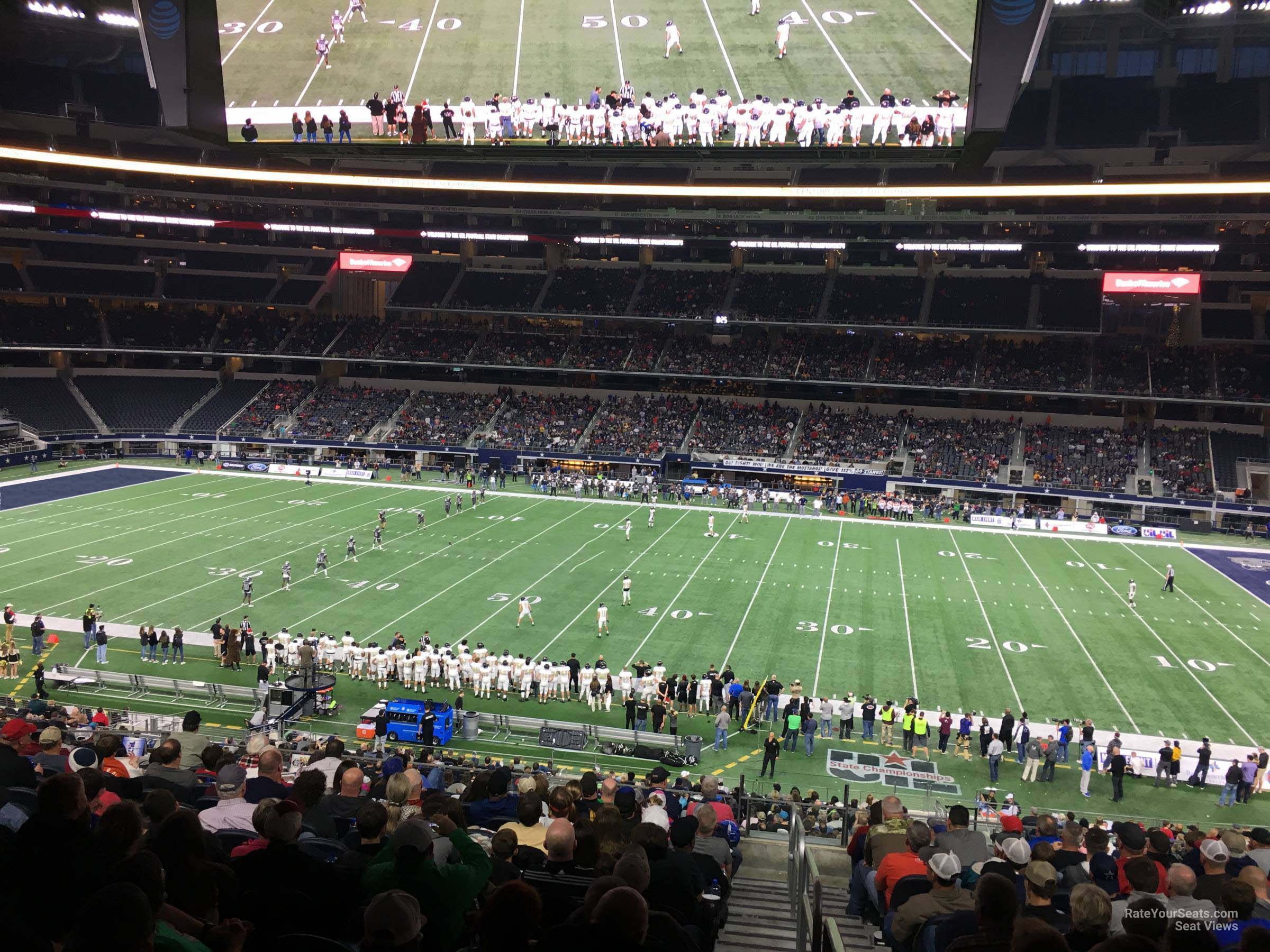 section c234, row 14 seat view  for football - at&t stadium (cowboys stadium)