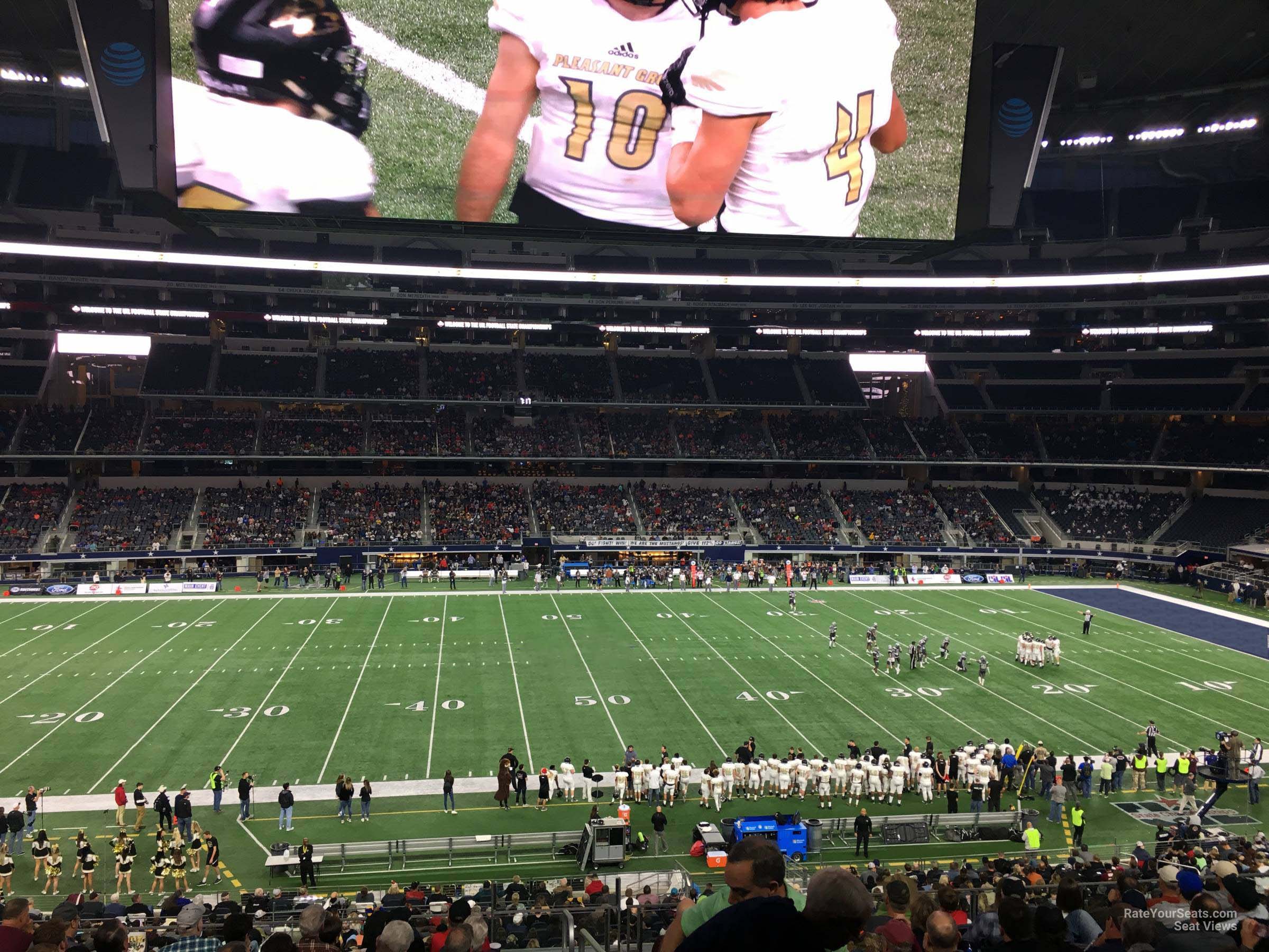 section c235, row 14 seat view  for football - at&t stadium (cowboys stadium)