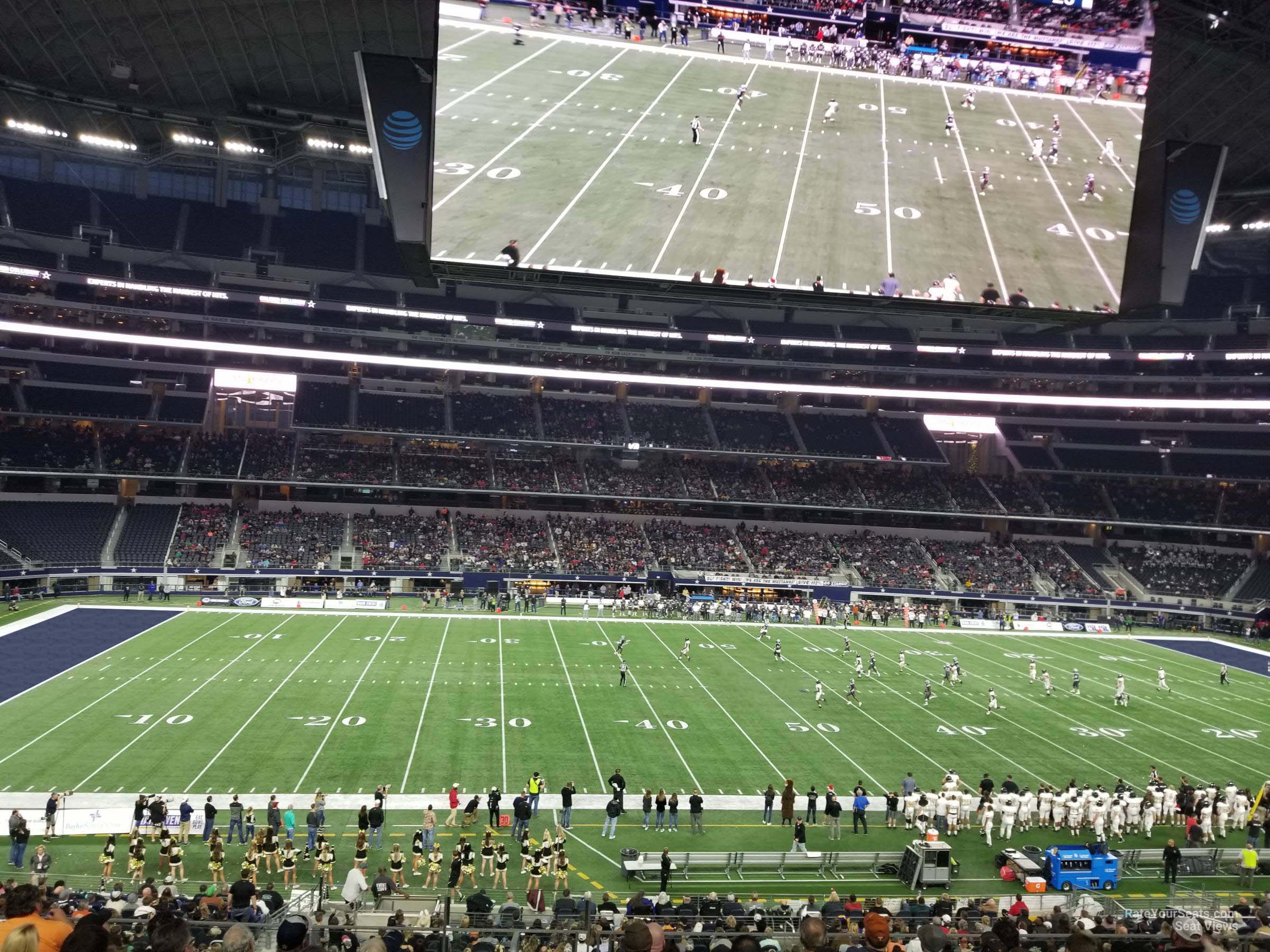 section c237, row 10 seat view  for football - at&t stadium (cowboys stadium)