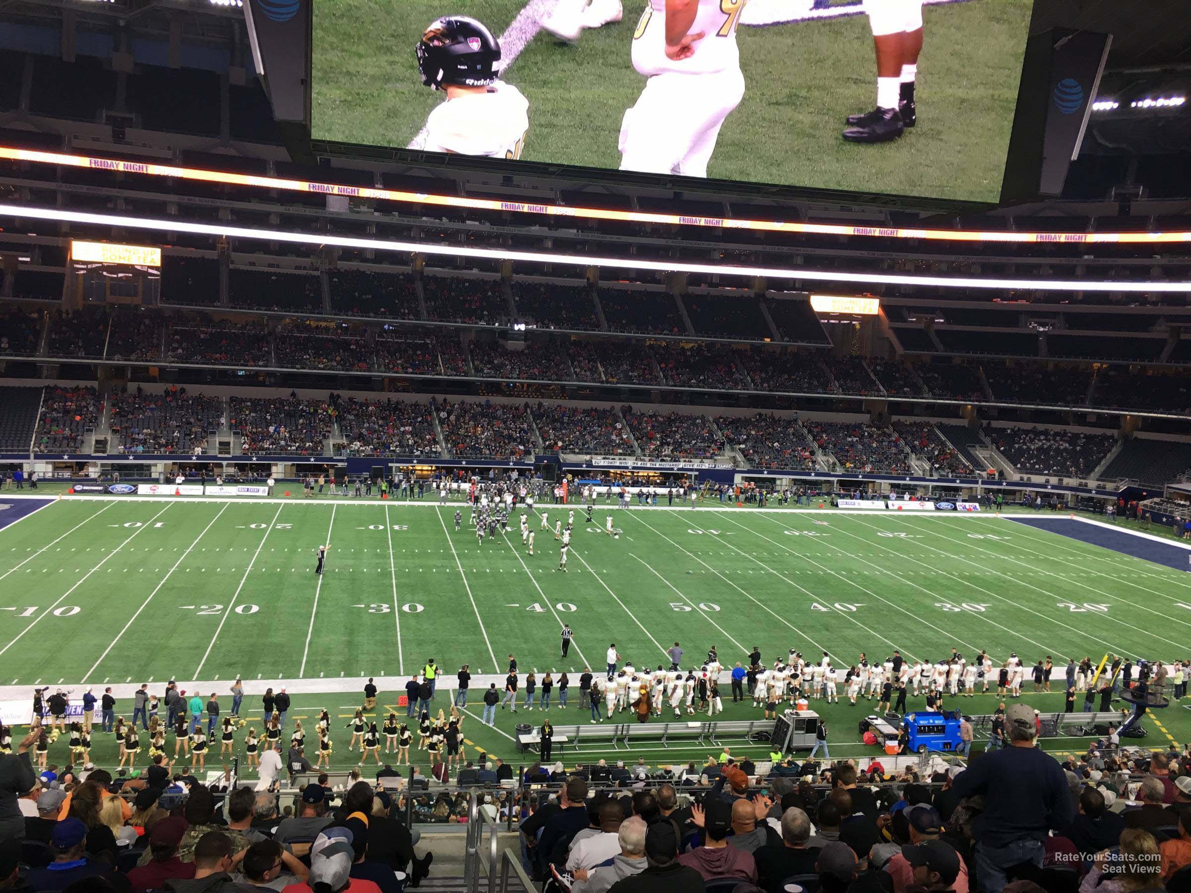 section c237, row 14 seat view  for football - at&t stadium (cowboys stadium)