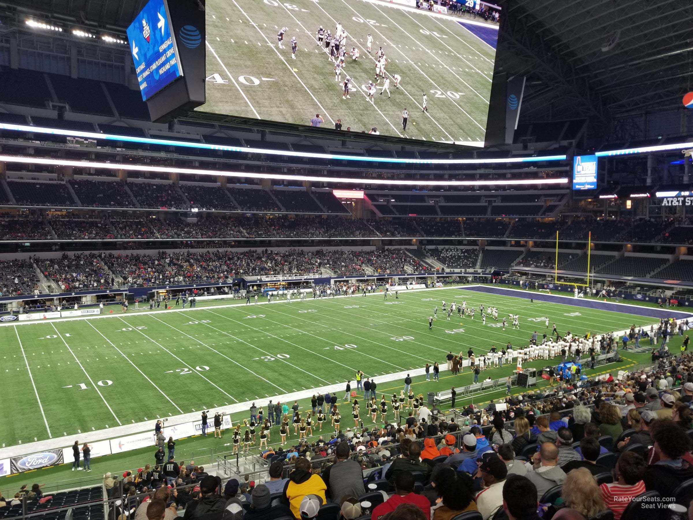 section c239, row 10 seat view  for football - at&t stadium (cowboys stadium)