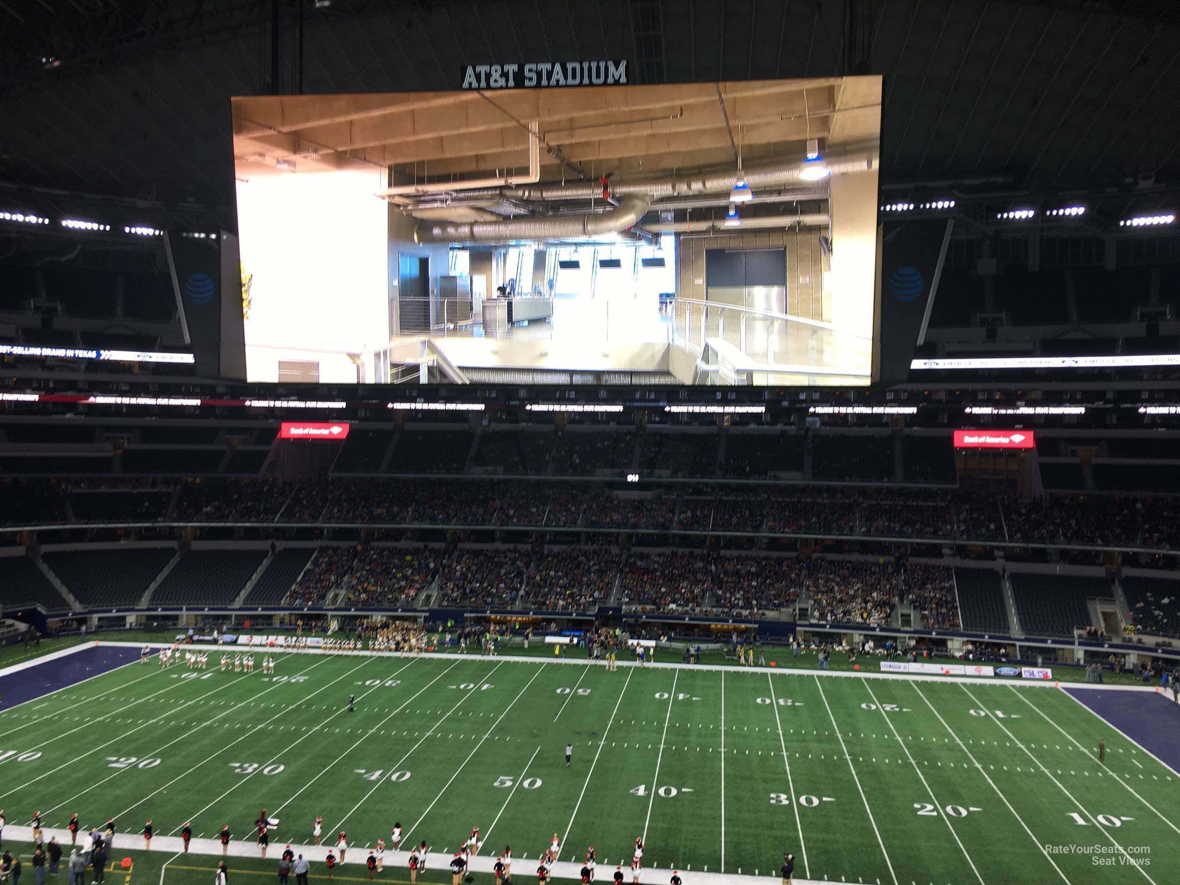 section c309, row 10 seat view  for football - at&t stadium (cowboys stadium)