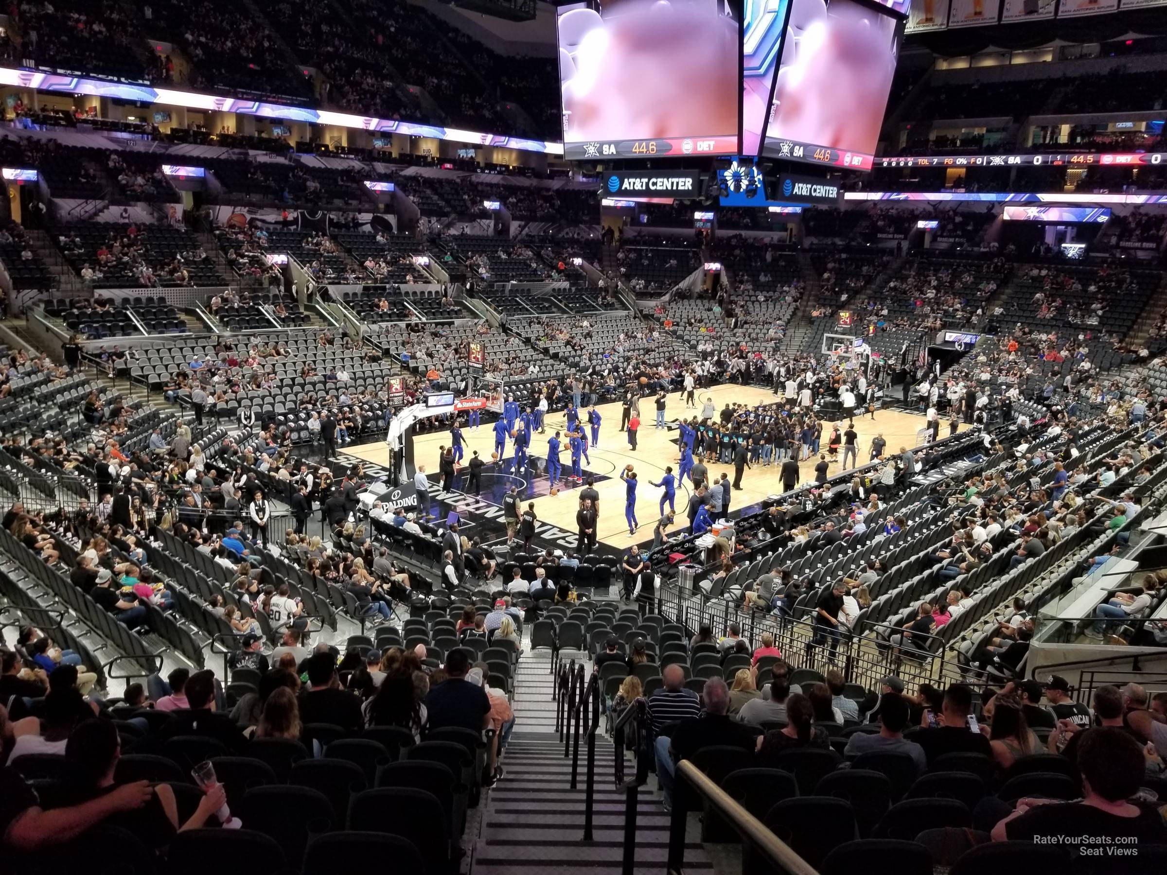section 112, row 28 seat view  for basketball - at&t center