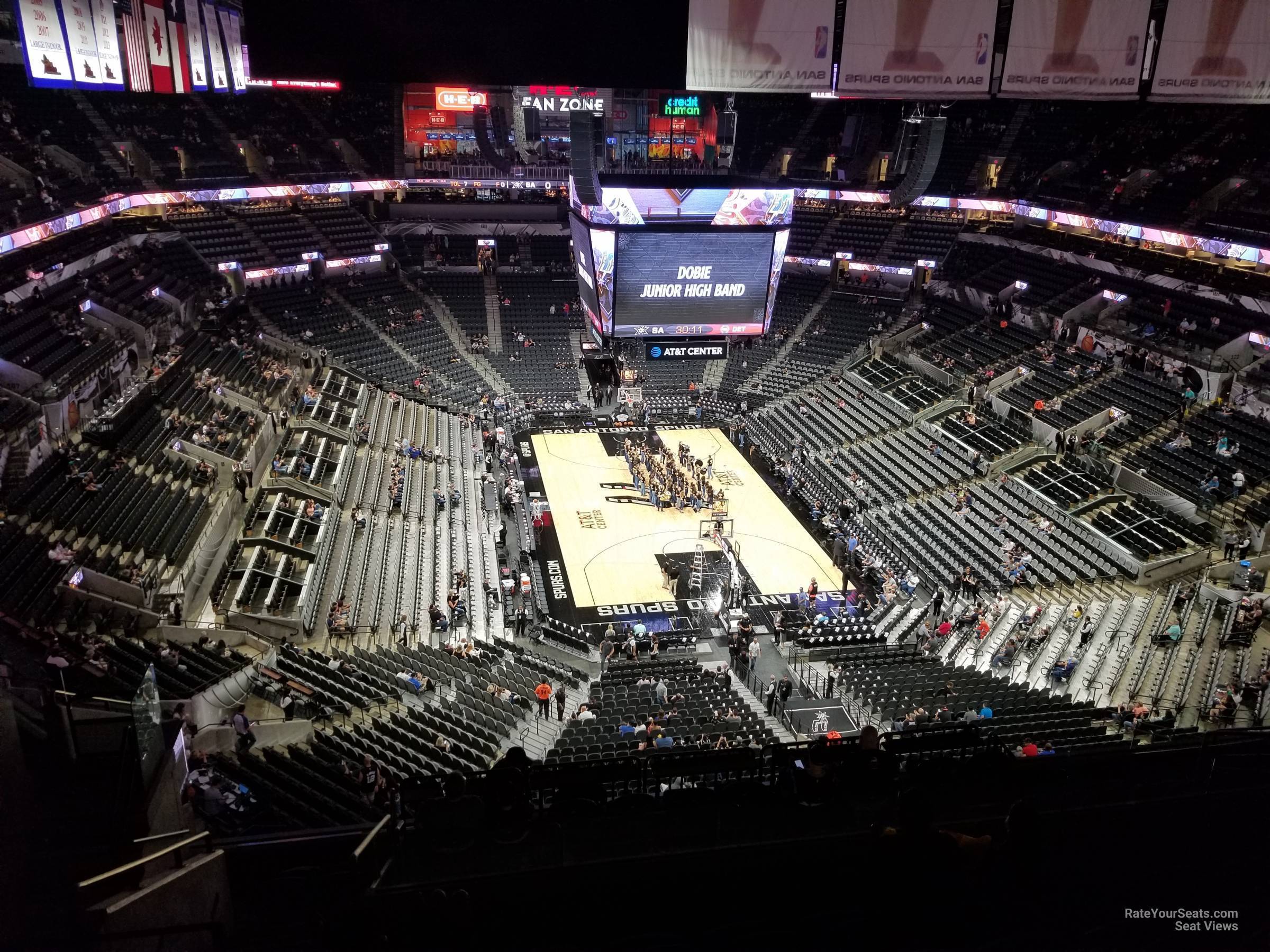 AT&T Center Section 201 San Antonio Spurs