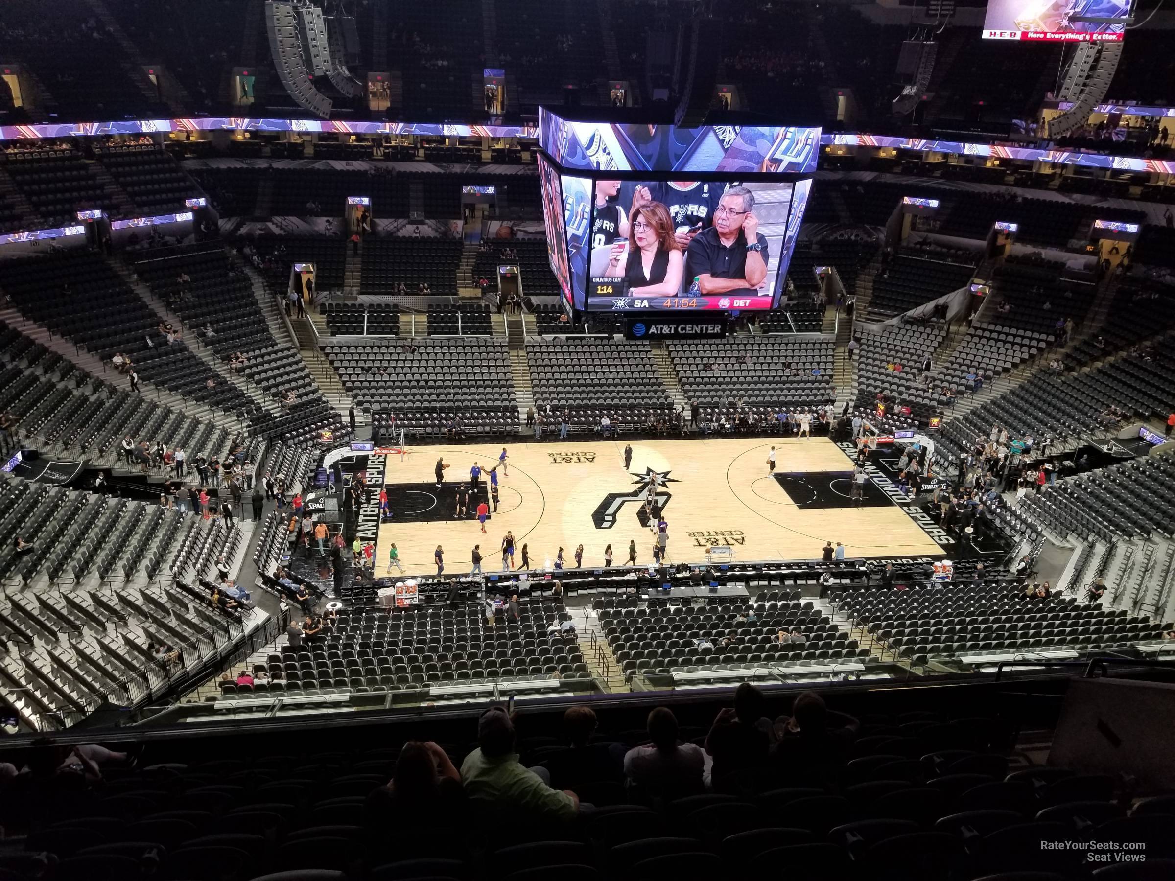 section 209, row 10 seat view  for basketball - at&t center