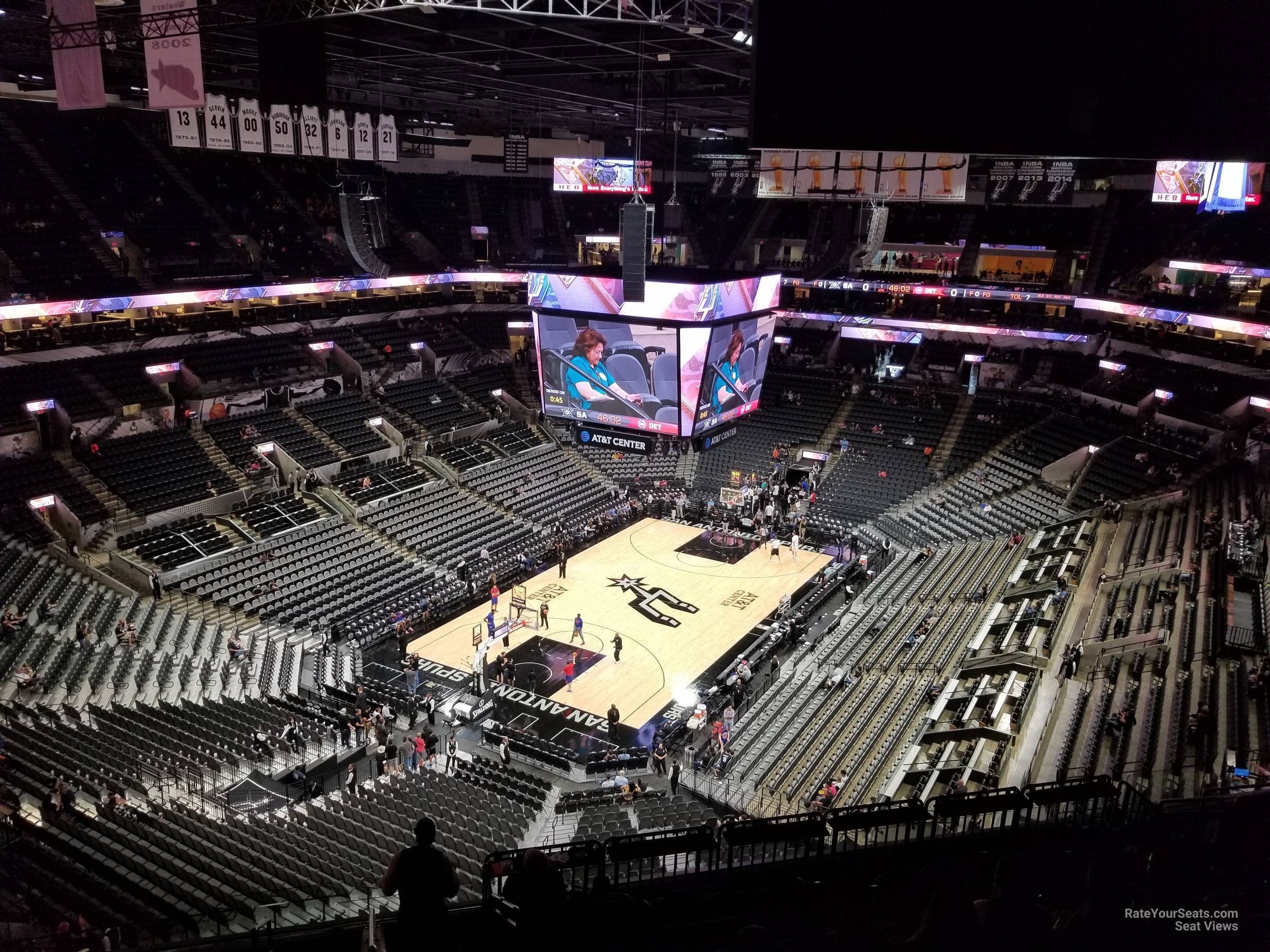 section 213, row 12 seat view  for basketball - at&t center