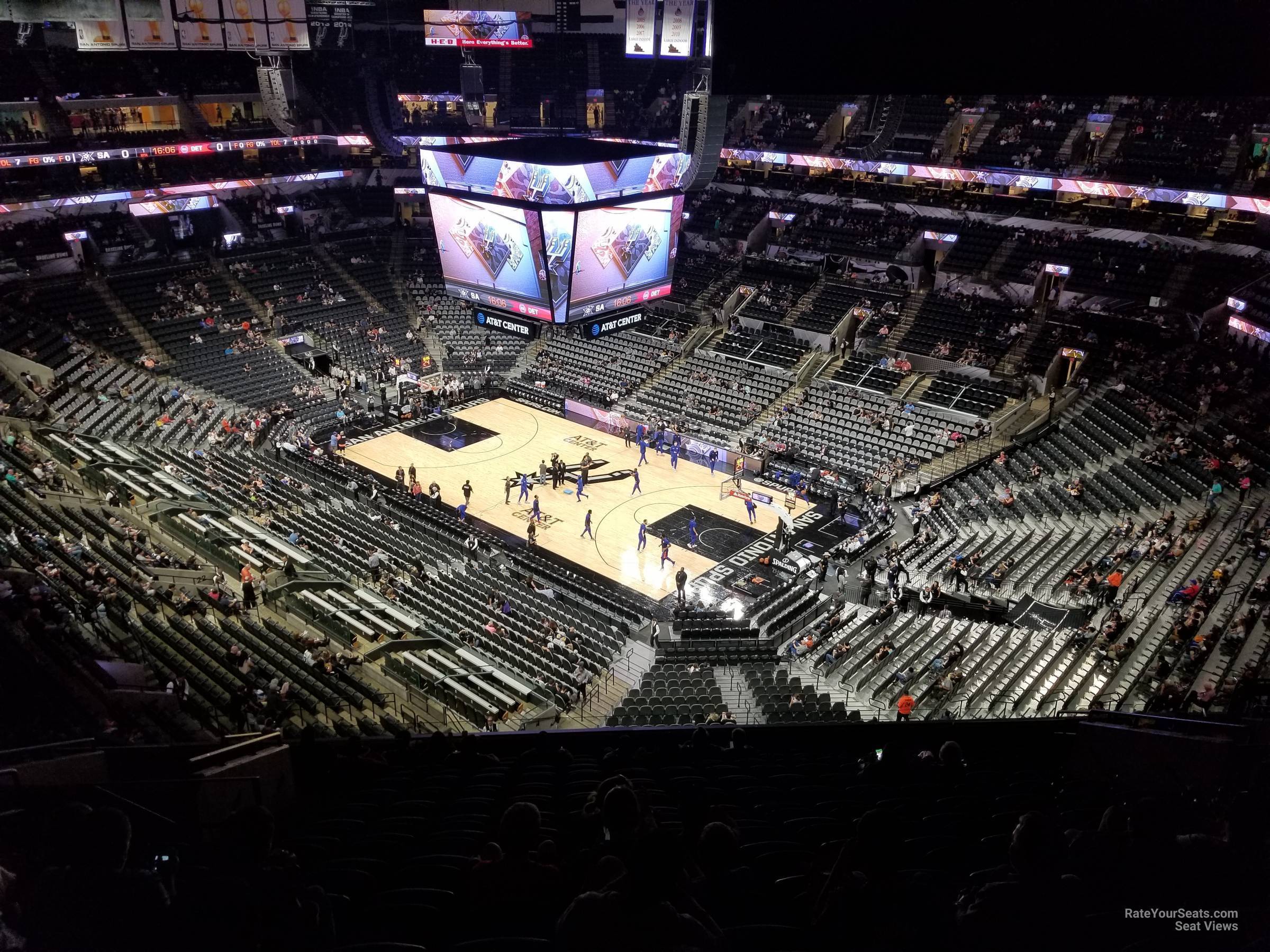 section 220, row 15 seat view  for basketball - frost bank center