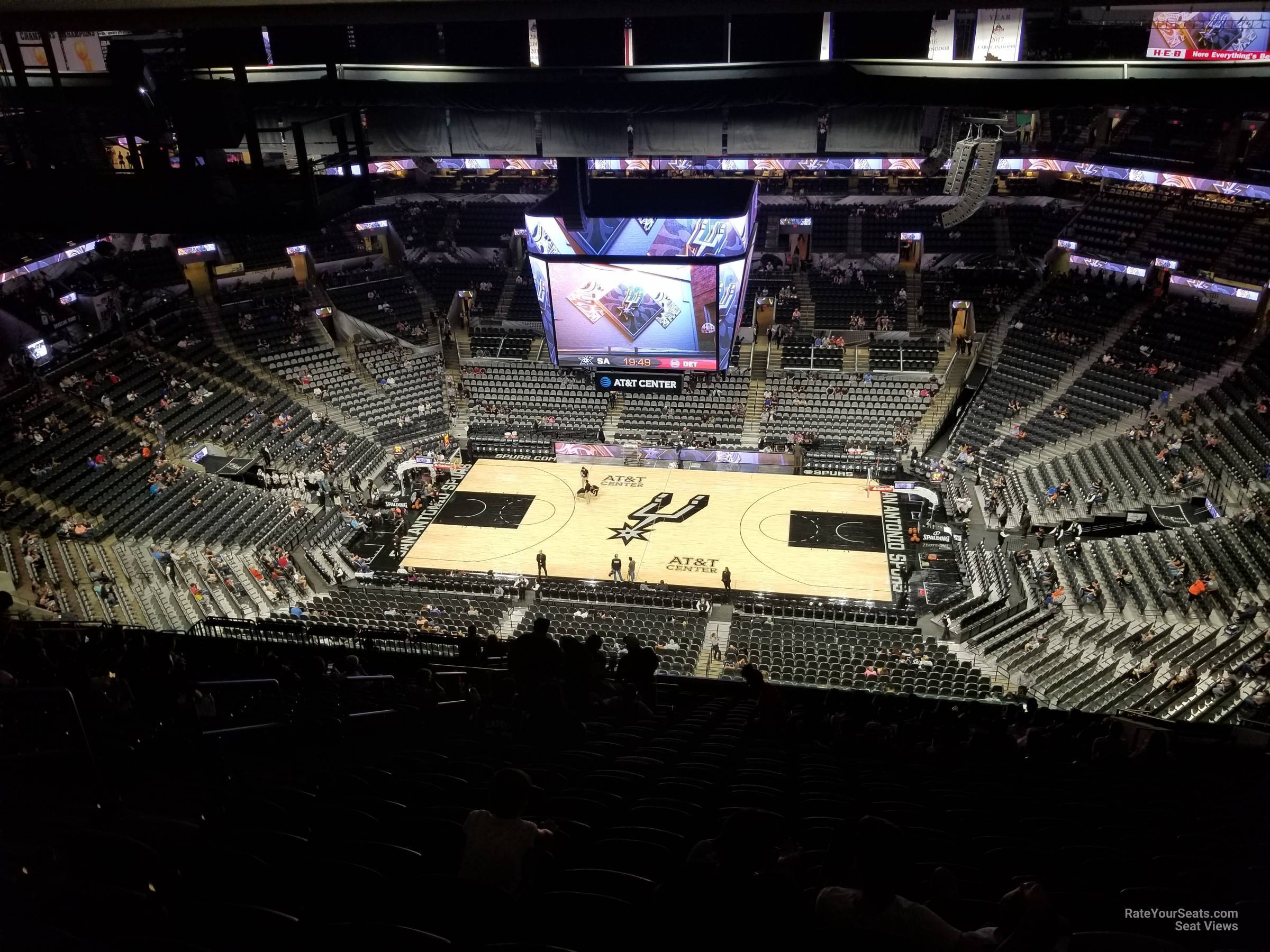 section 223, row 22 seat view  for basketball - at&t center