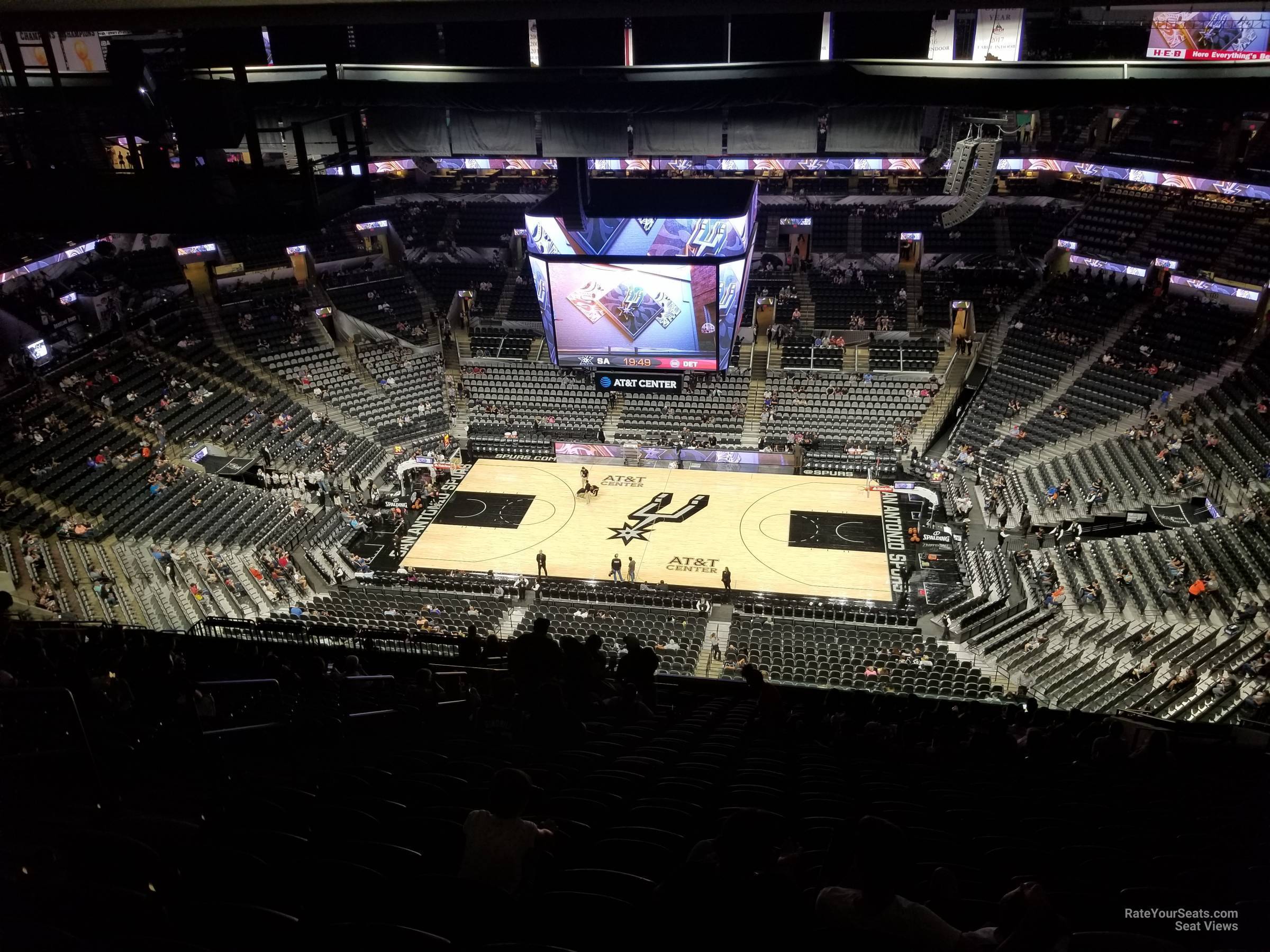 section 223, row 22 seat view  for basketball - frost bank center