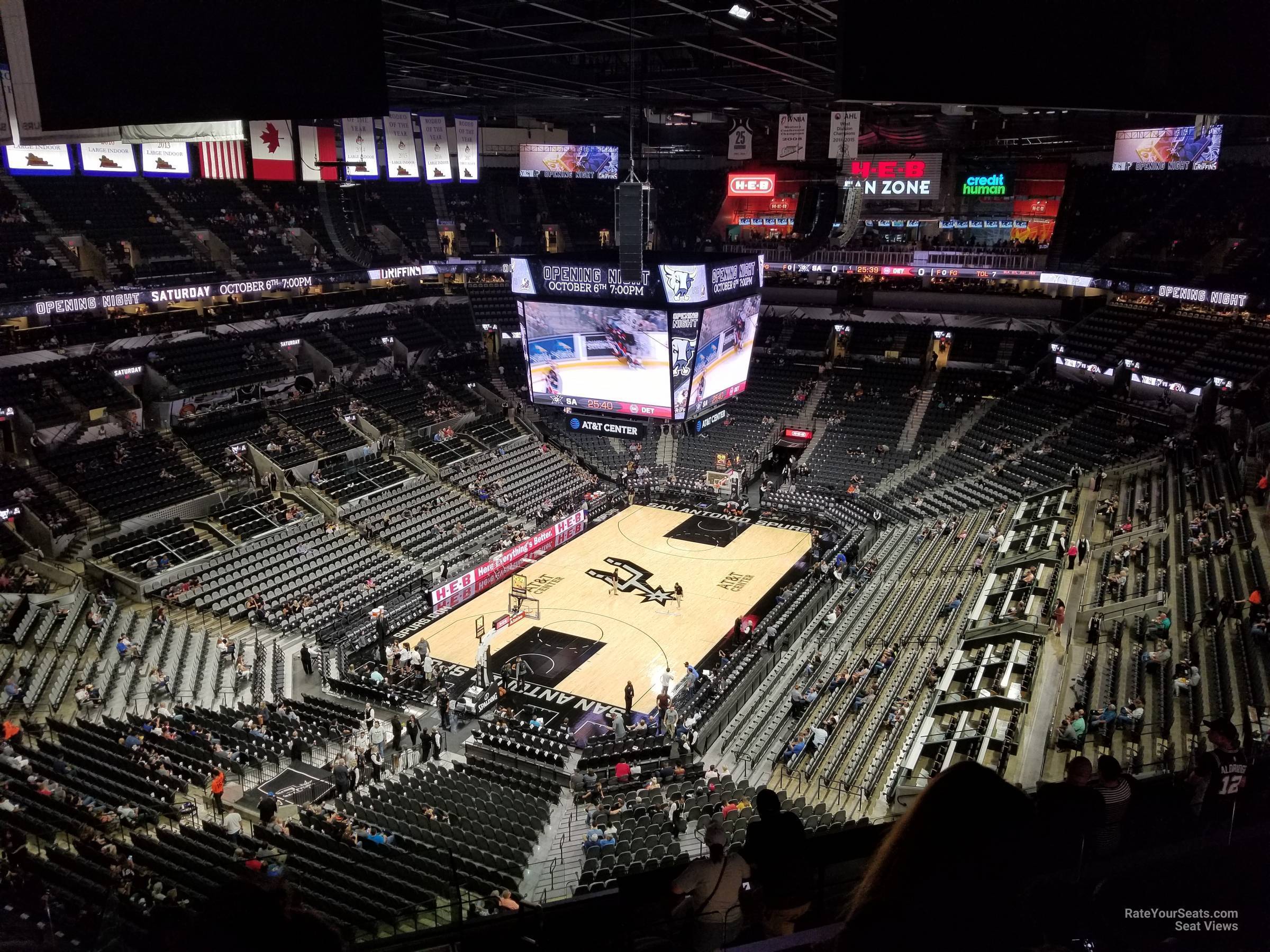 section 229, row 11 seat view  for basketball - at&t center