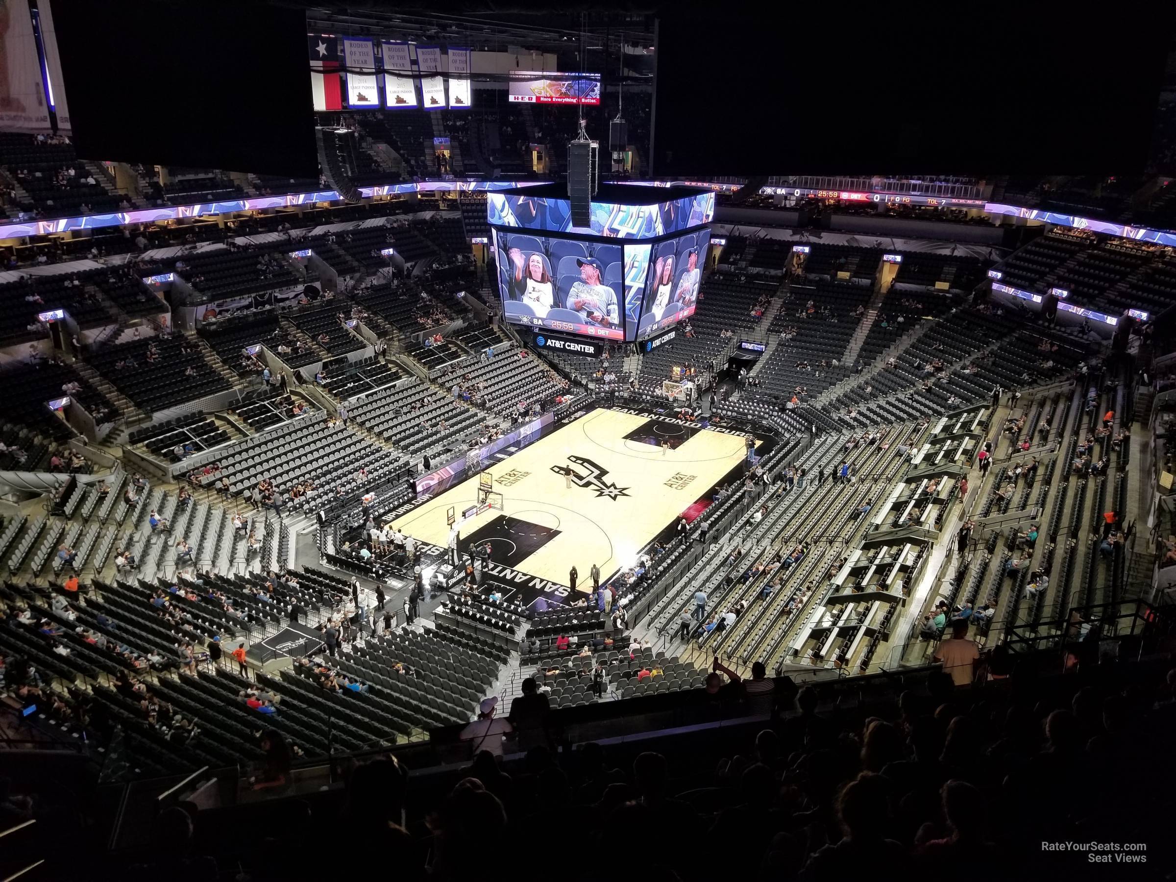 section 229, row 15 seat view for basketball - frost bank center