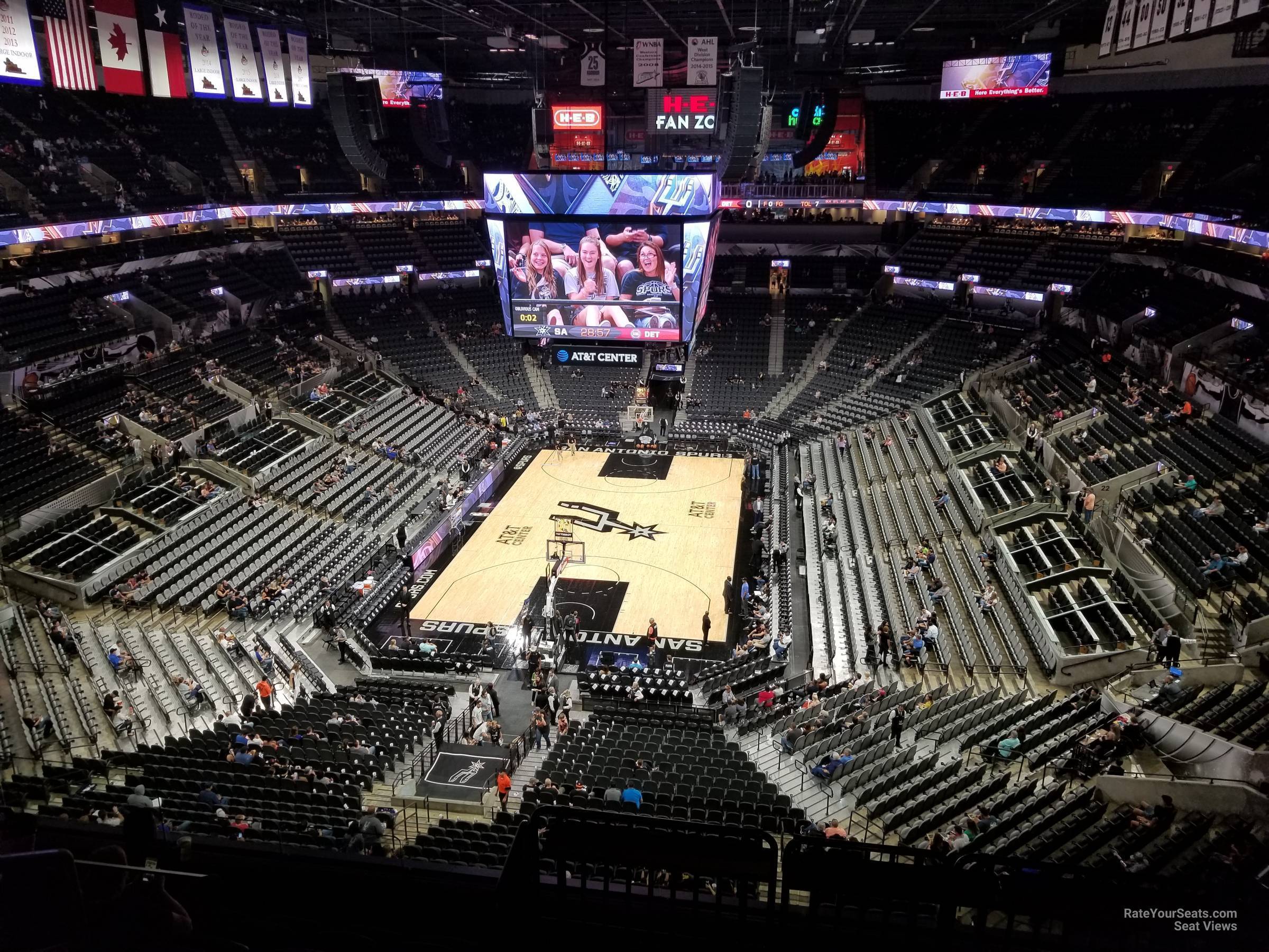 section 231, row 7 seat view  for basketball - frost bank center