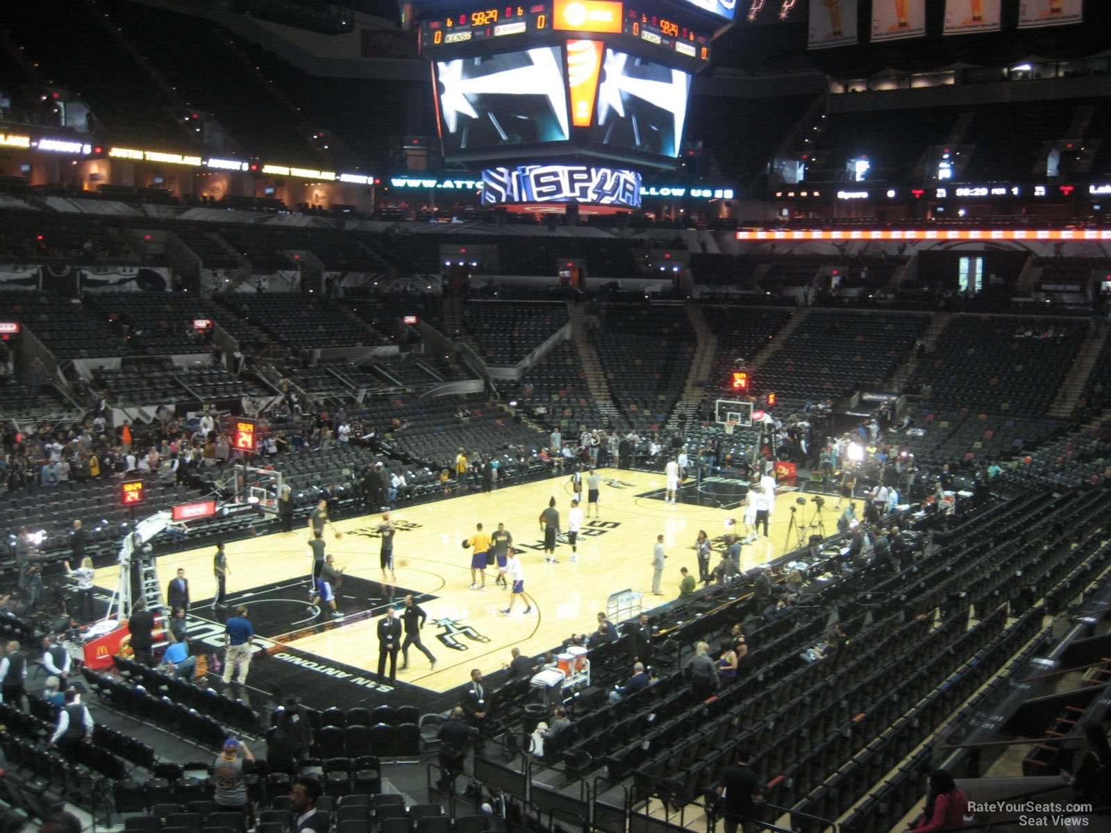 section 111, row 27 seat view  for basketball - frost bank center