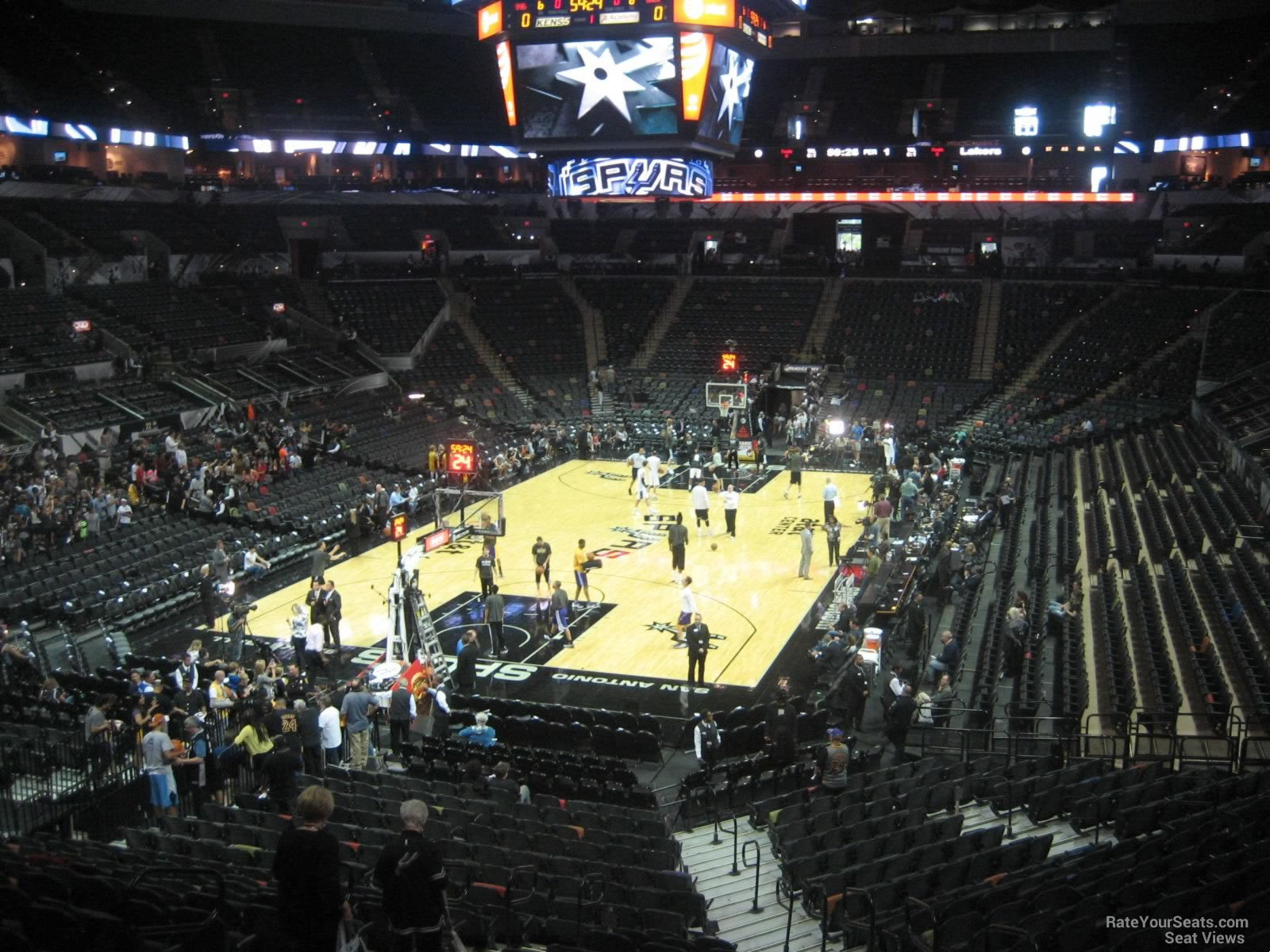 section 113, row 31 seat view  for basketball - at&t center