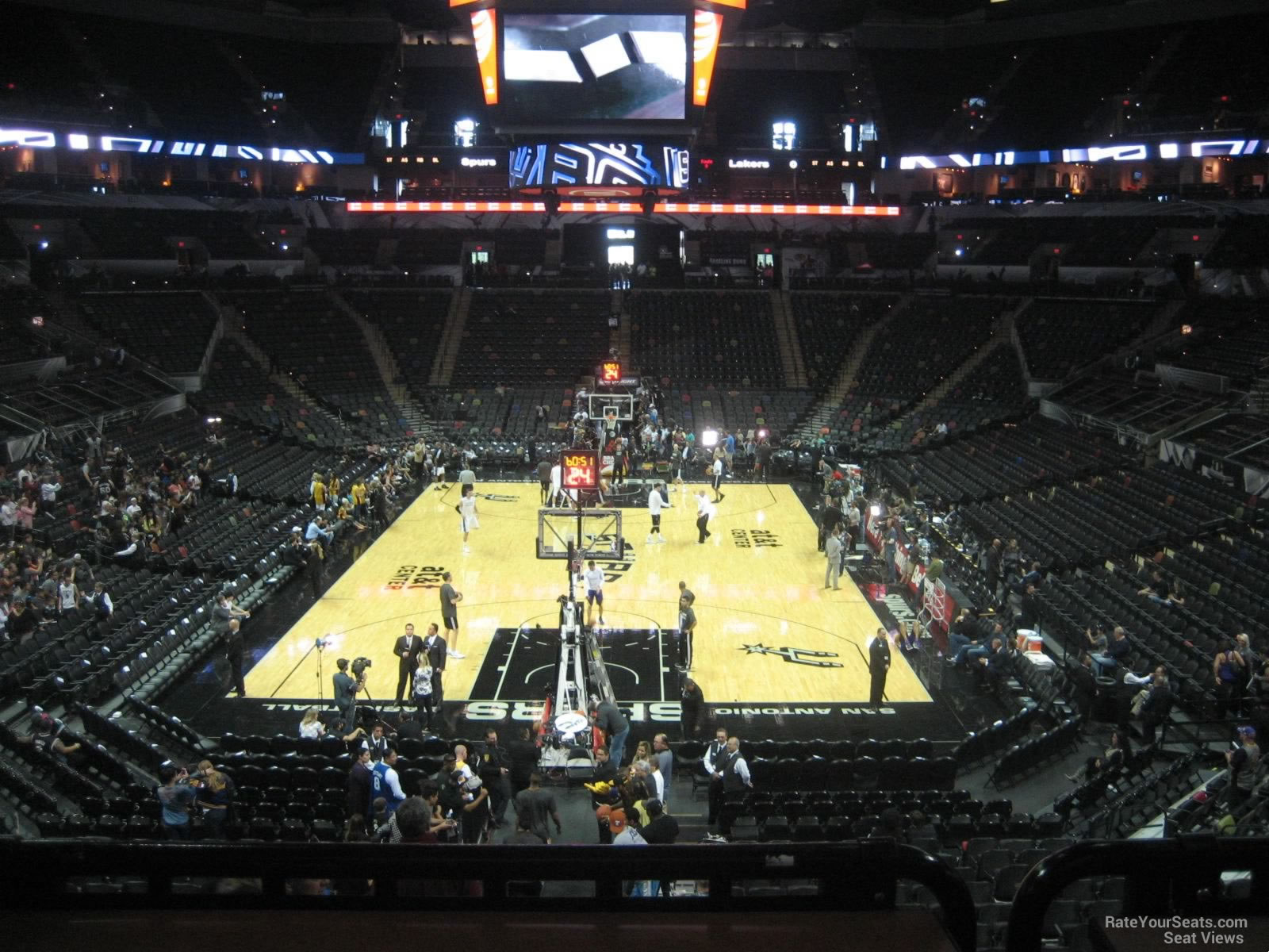 section 114, row 25 seat view  for basketball - frost bank center