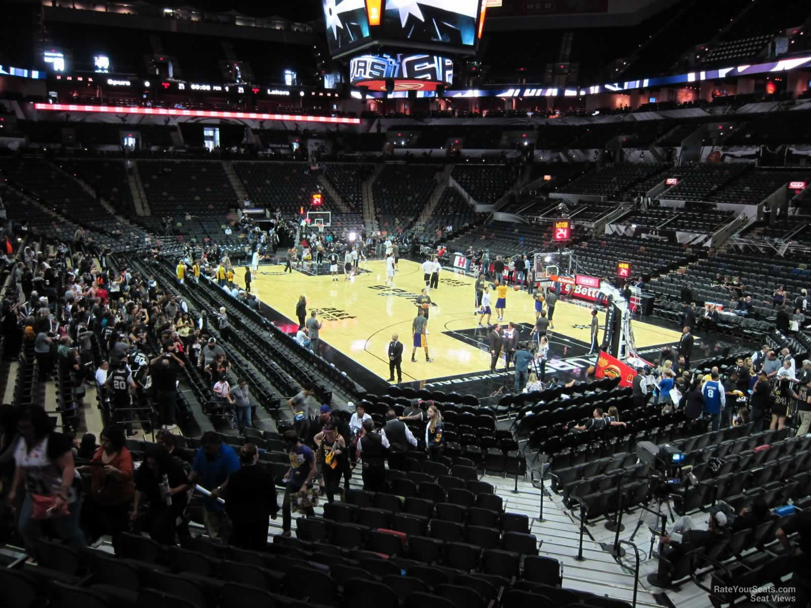 section 117, row 22 seat view  for basketball - at&t center