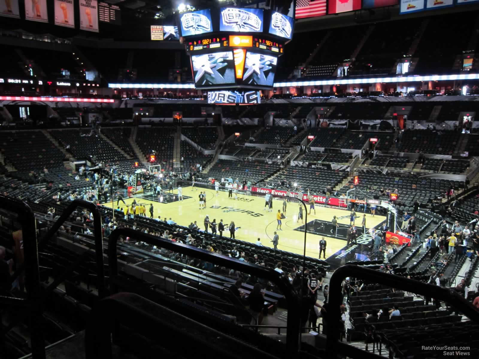 section 119, row 29 seat view  for basketball - frost bank center