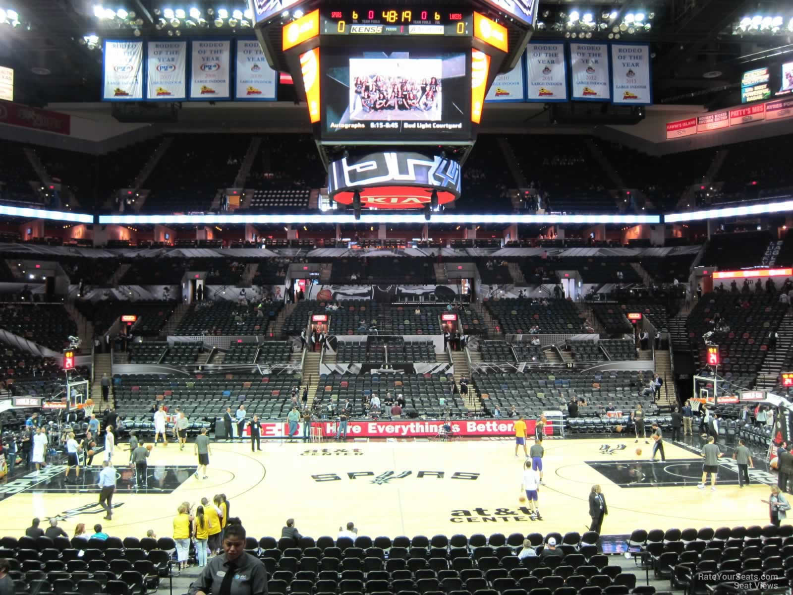 section 122, row 22 seat view  for basketball - frost bank center