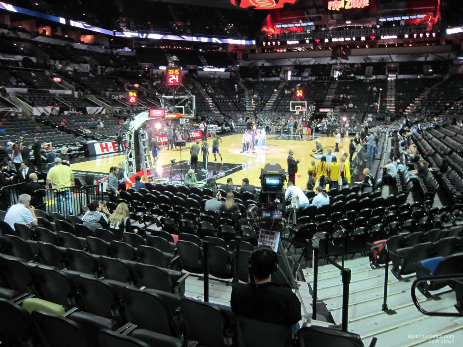 section 126 seat view  for basketball - at&t center