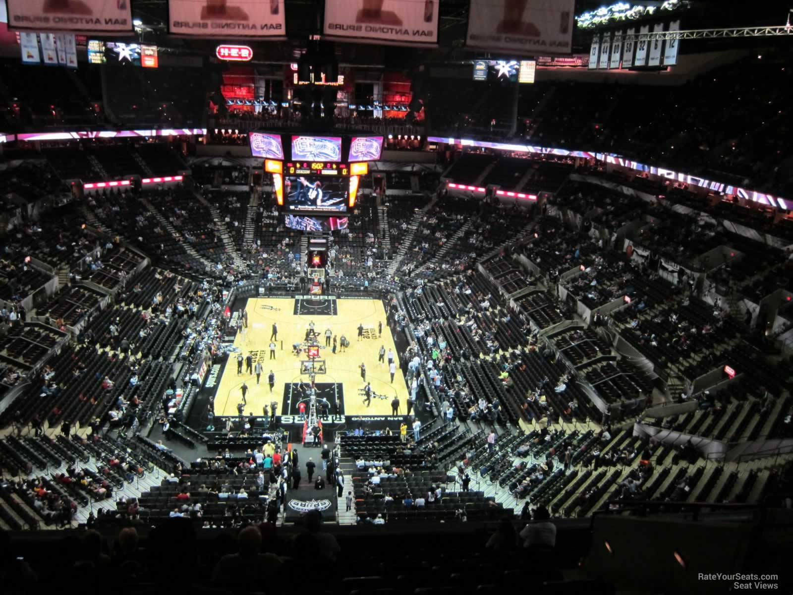 section 200, row 12 seat view  for basketball - at&t center