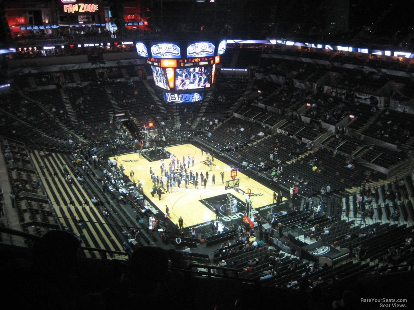 section 202, row 10 seat view  for basketball - at&t center
