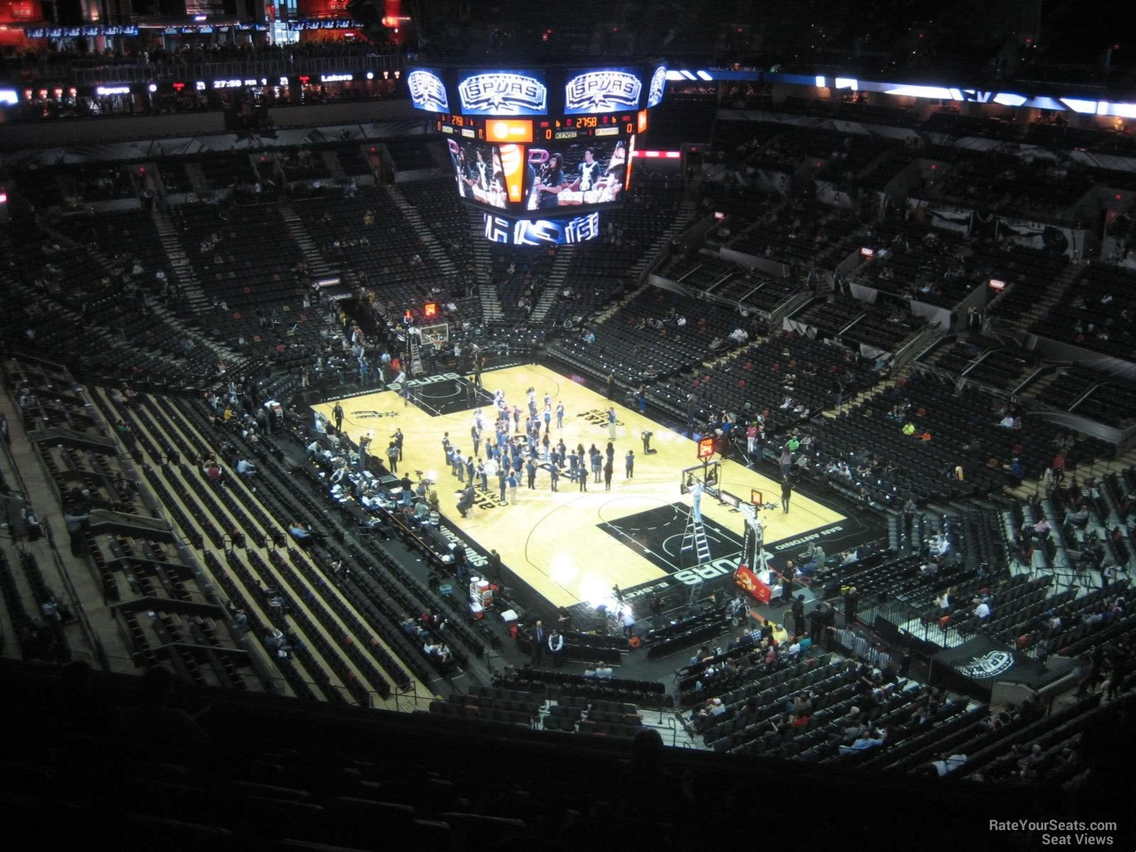 section 203, row 10 seat view  for basketball - at&t center