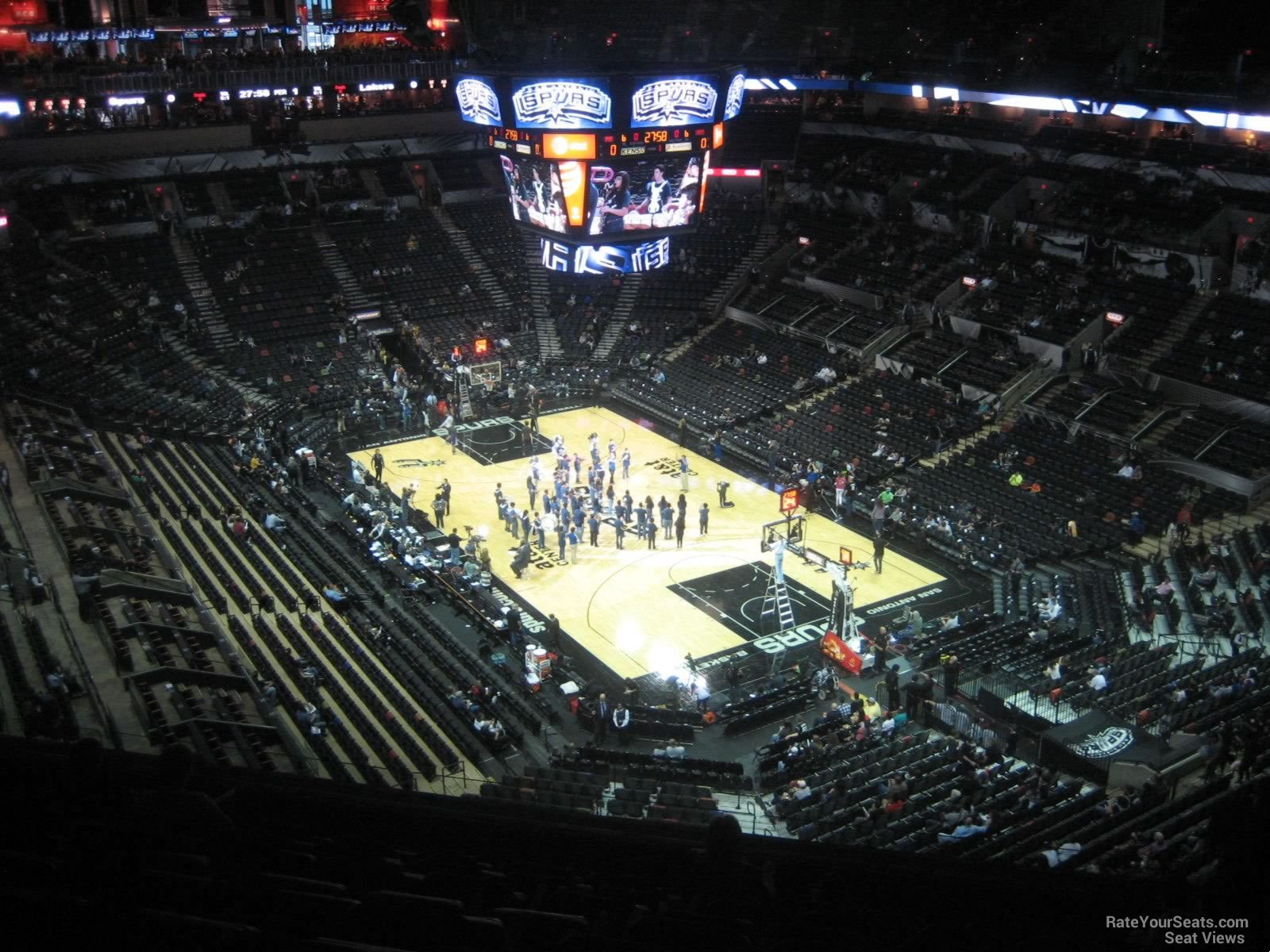 section 203, row 10 seat view  for basketball - frost bank center