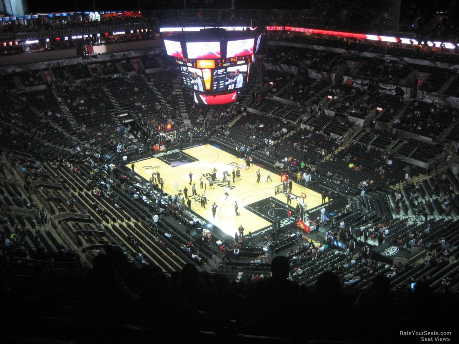 section 203, row 16 seat view  for basketball - frost bank center