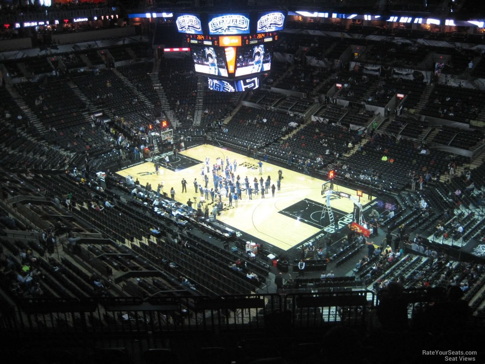 section 204, row 10 seat view  for basketball - at&t center