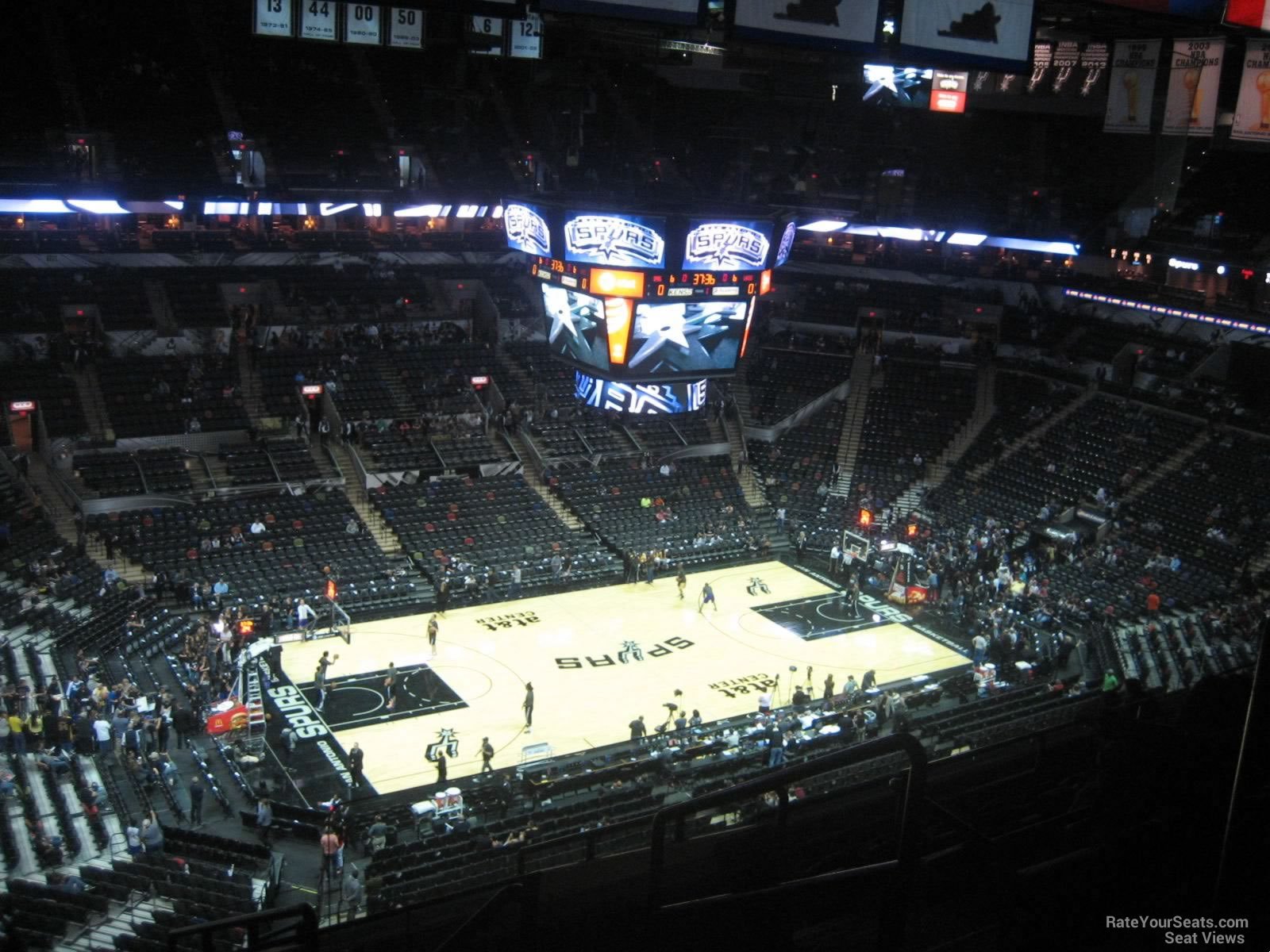 section 211, row 11 seat view  for basketball - frost bank center