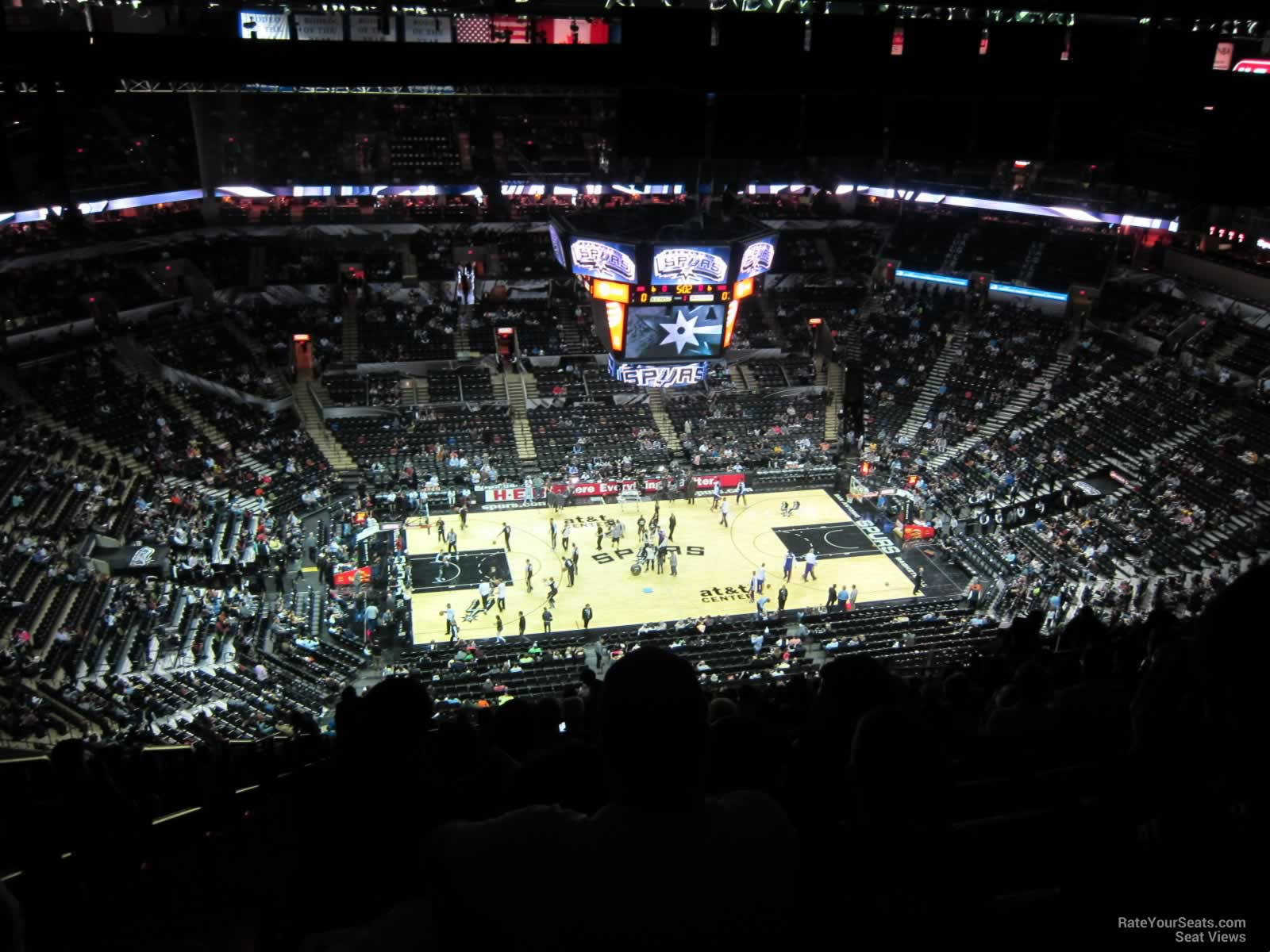 section 225, row 21 seat view  for basketball - at&t center