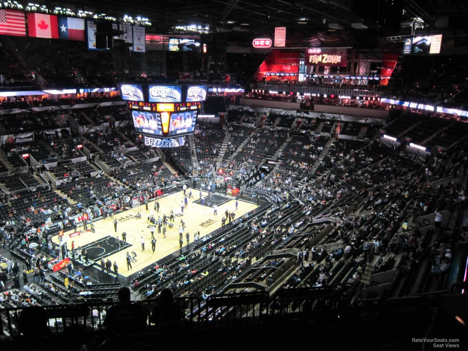 section 228, row 9 seat view  for basketball - at&t center