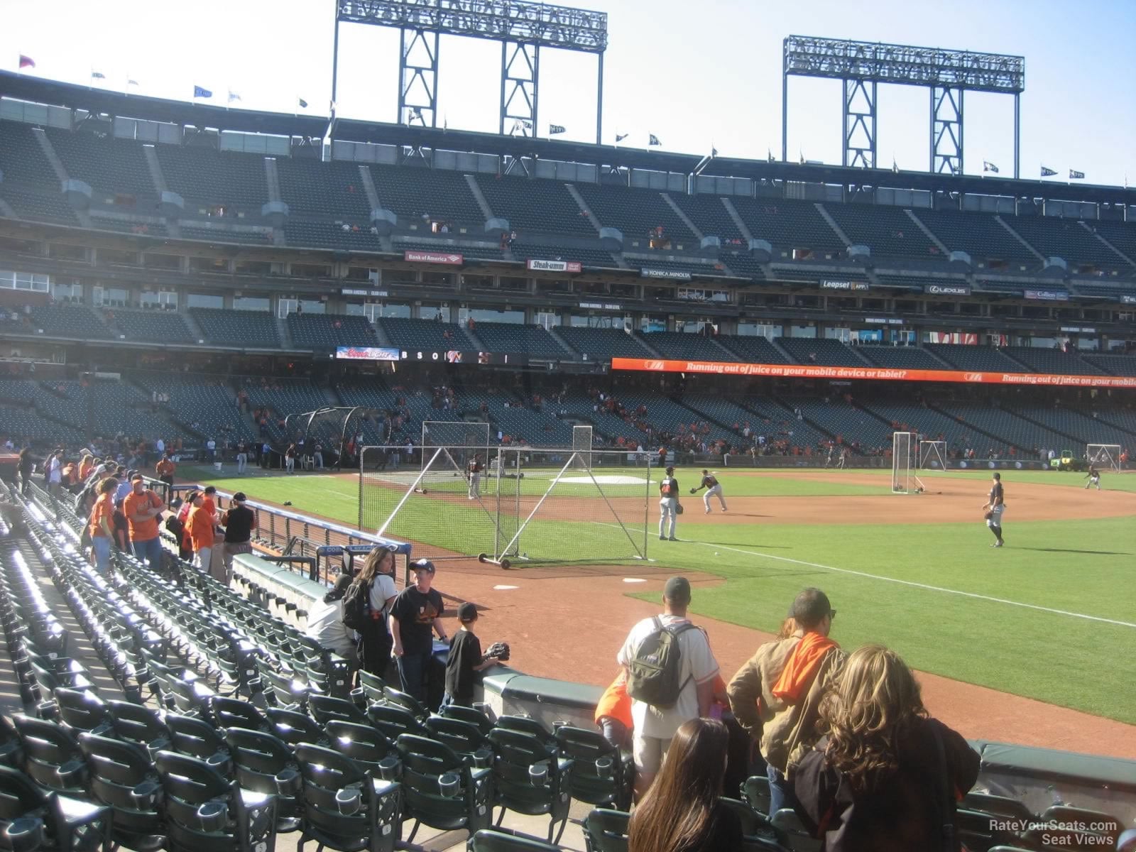 Section 102 at Oracle Park San Francisco Giants
