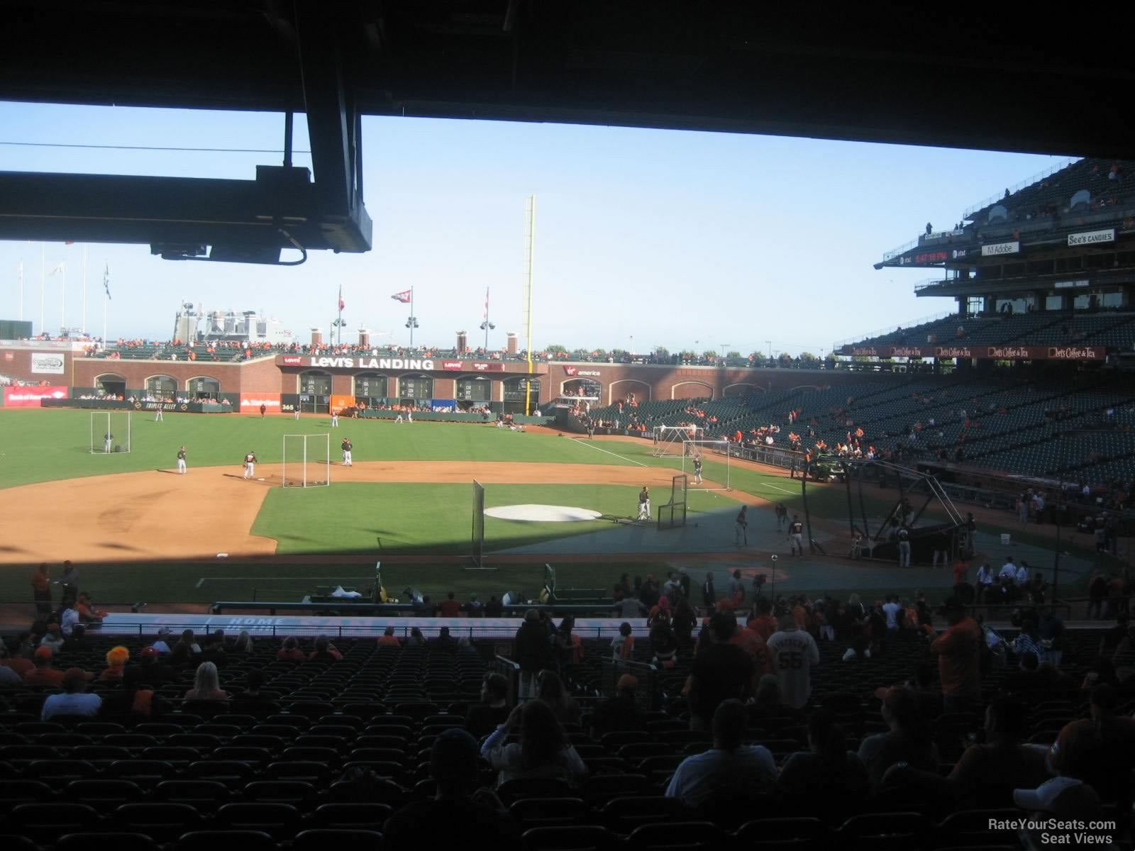 section 123, row 37 seat view  for baseball - oracle park