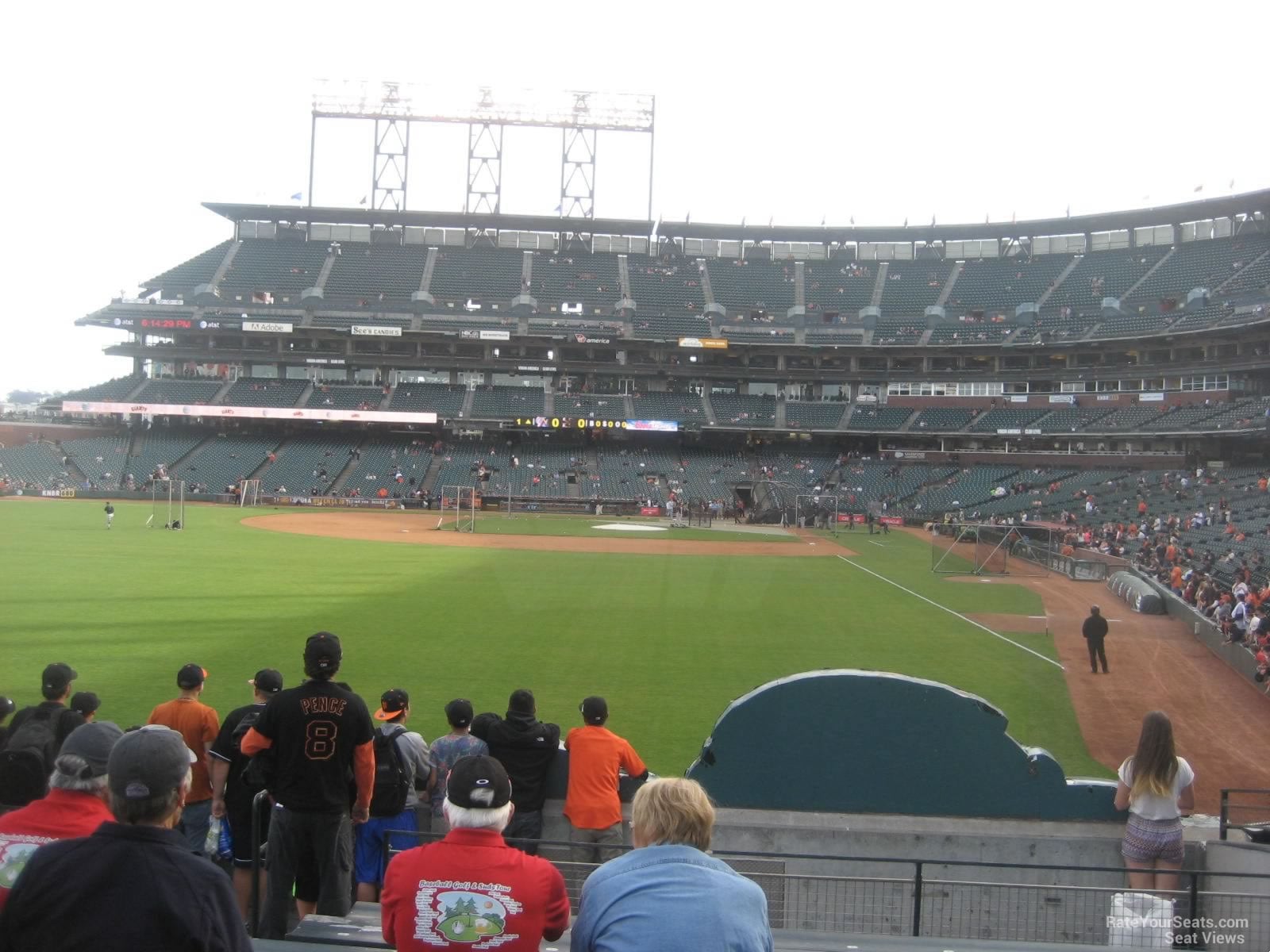 section 136, row 10 seat view  for baseball - oracle park