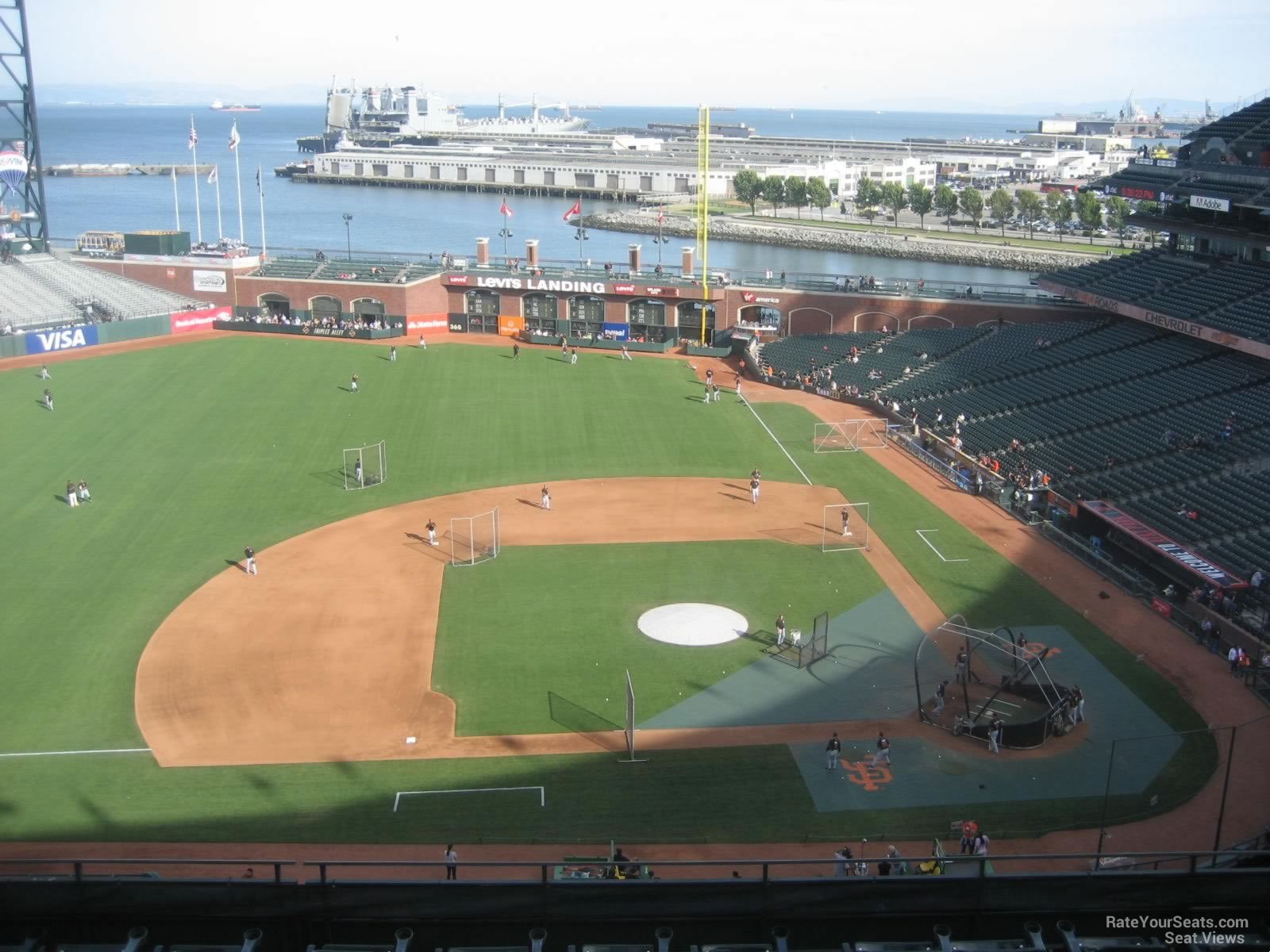 View from Section 323 Row 6