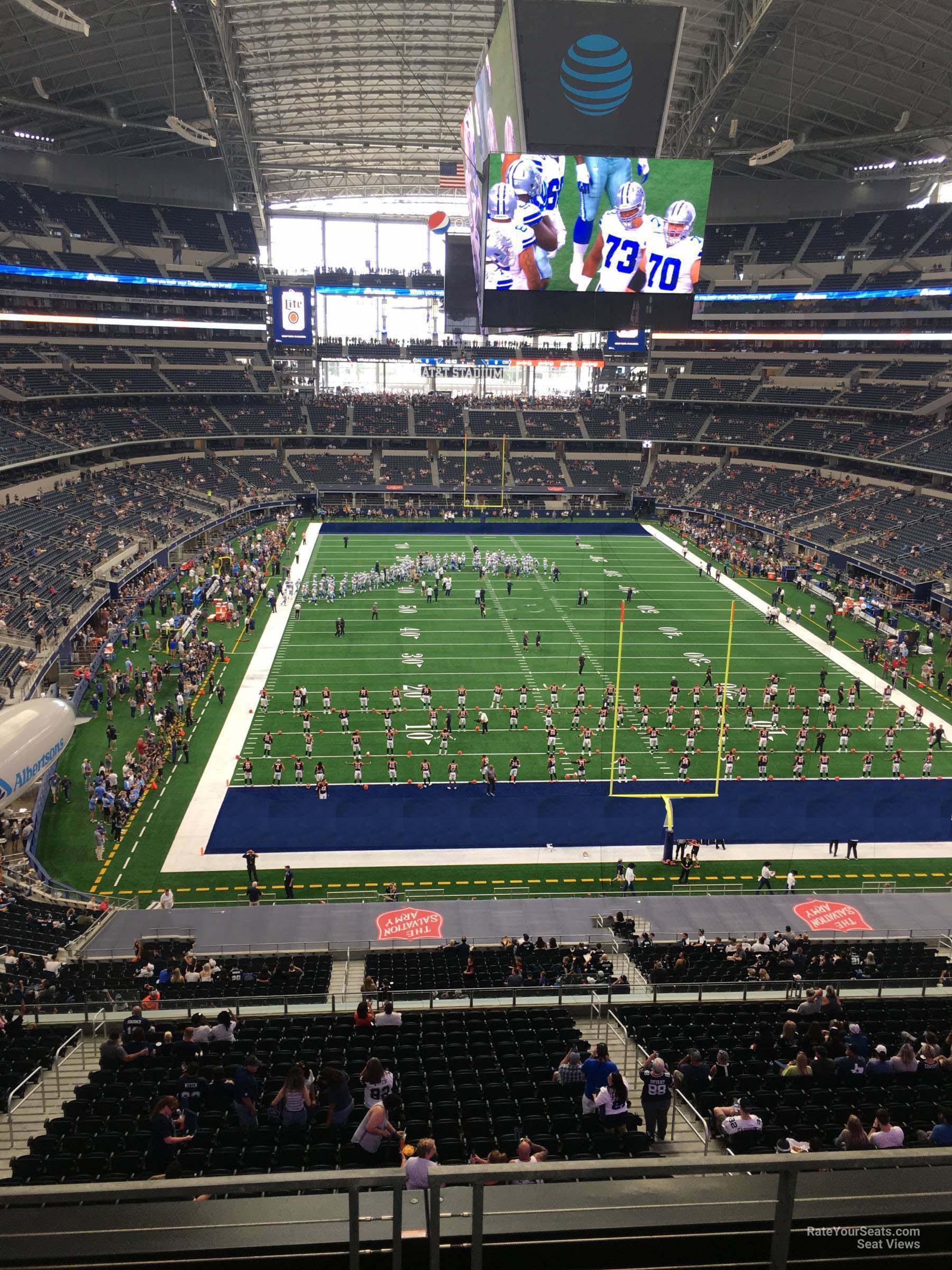 Dallas Cowboys Football Stadium Seating Chart