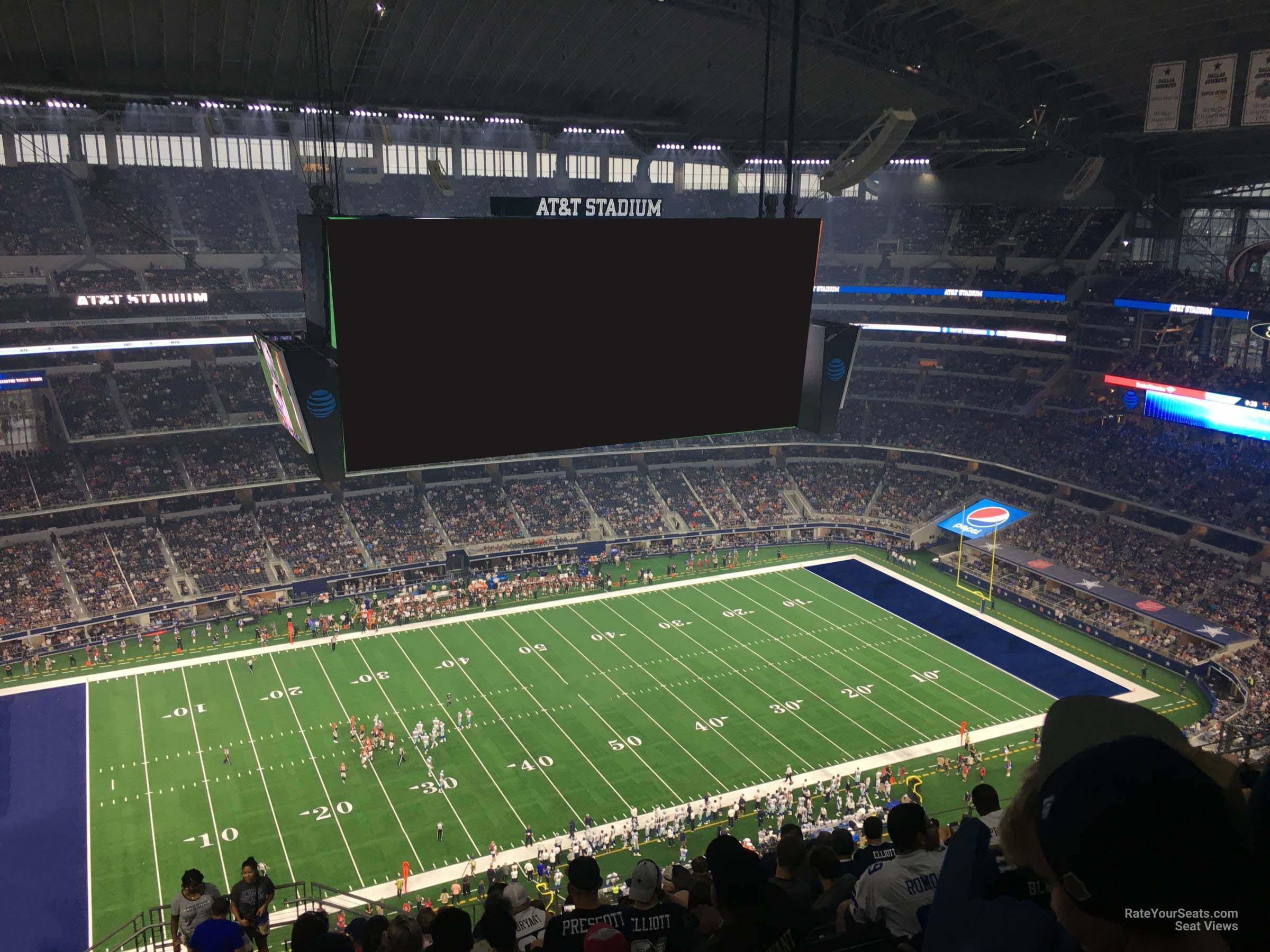 section 414, row 22 seat view  for football - at&t stadium (cowboys stadium)